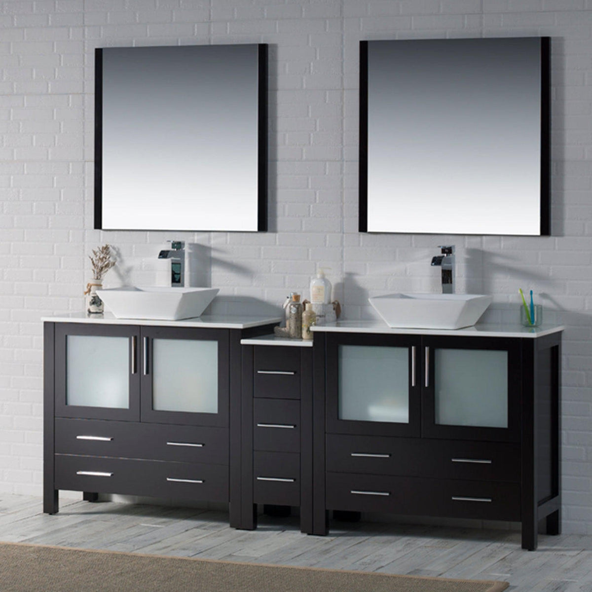 Blossom Sydney 84" Espresso Freestanding Vanity Base
