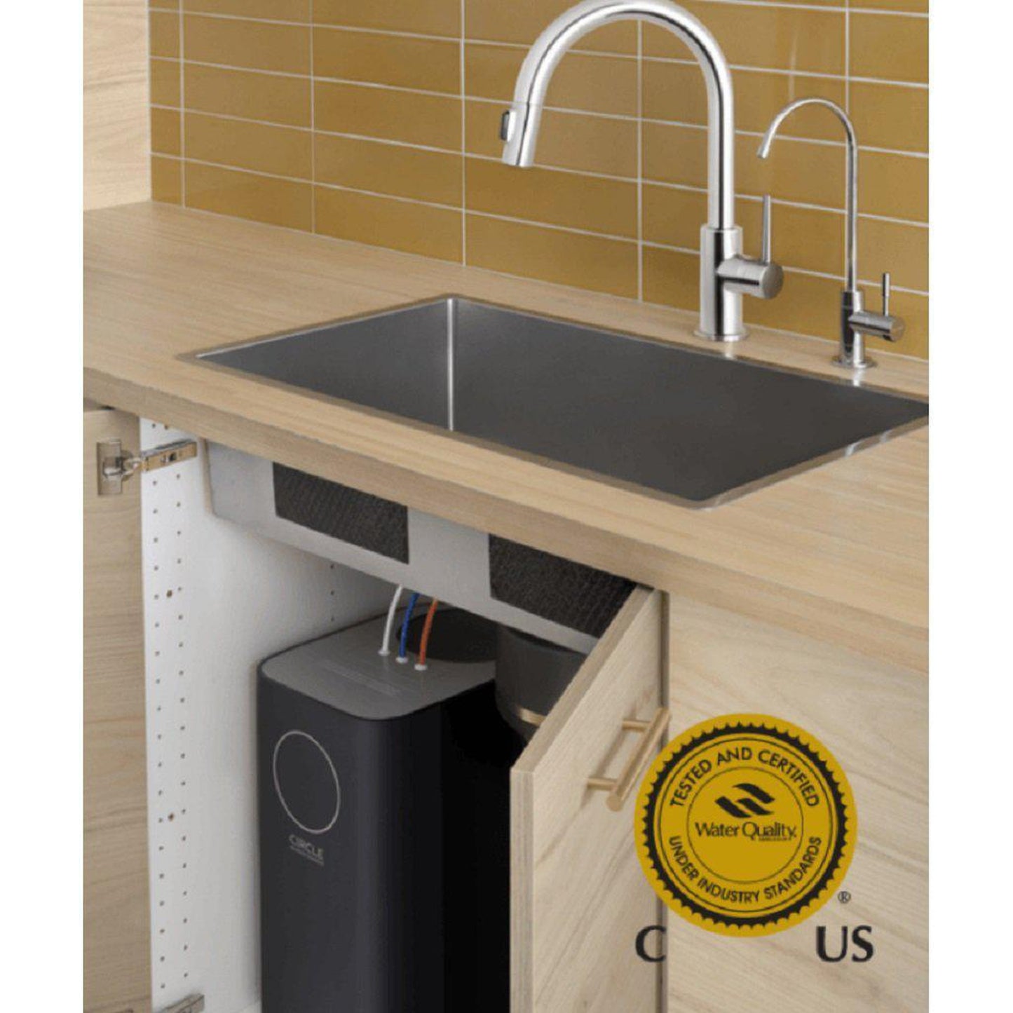 Brondell H2O+ Circle RC100 Reverse Osmosis Undercounter Water Filtration System