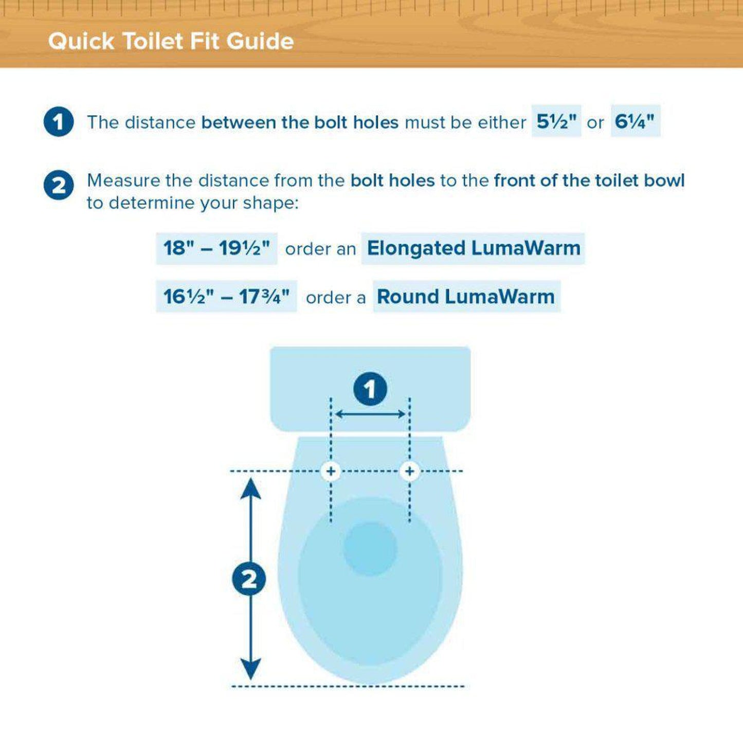 Brondell LumaWarm 20" White Elongated Electric Heated Nightlight Luxury Toilet Seat