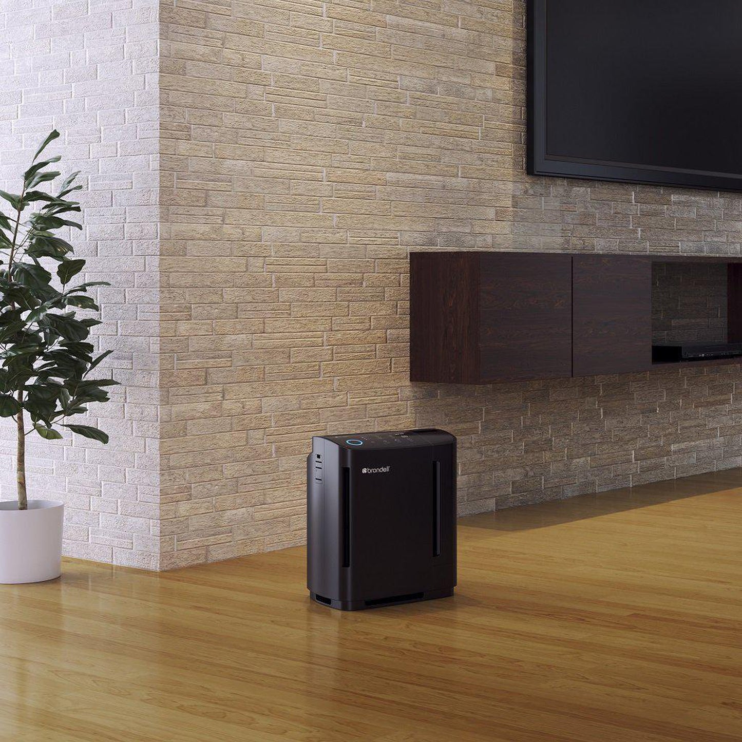 Brondell O2+ Revive PR50 Black True HEPA Air Purifier & Humidifier