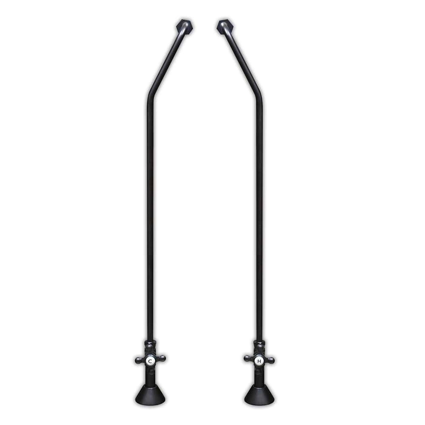 Cambridge Plumbing Oil Rubbed Bronze Clawfoot Wall Mount Supply Lines
