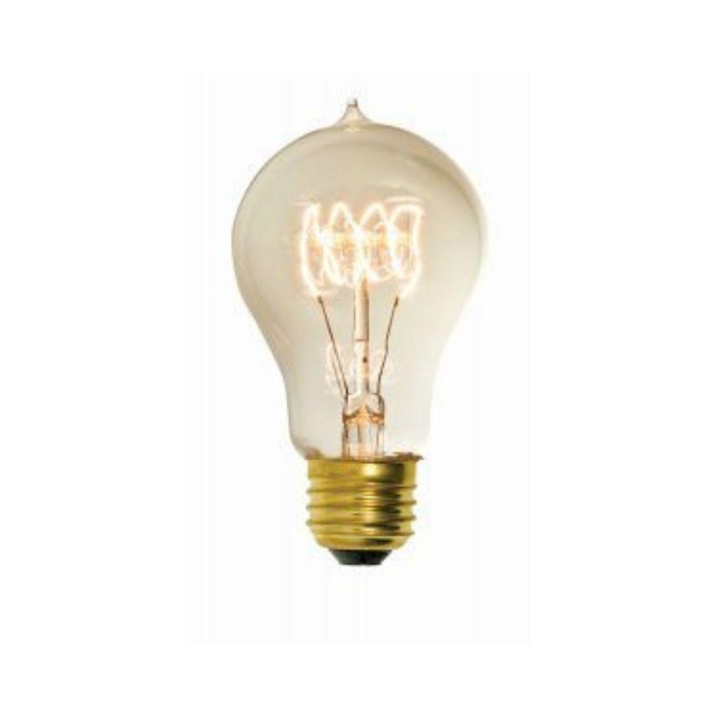 Craftmade 40-Watt A19 With Tip, Clear Amber Finish, E26 Medium Base, 4" M.O.L., 2200K Warm White Incandescent Light Bulb