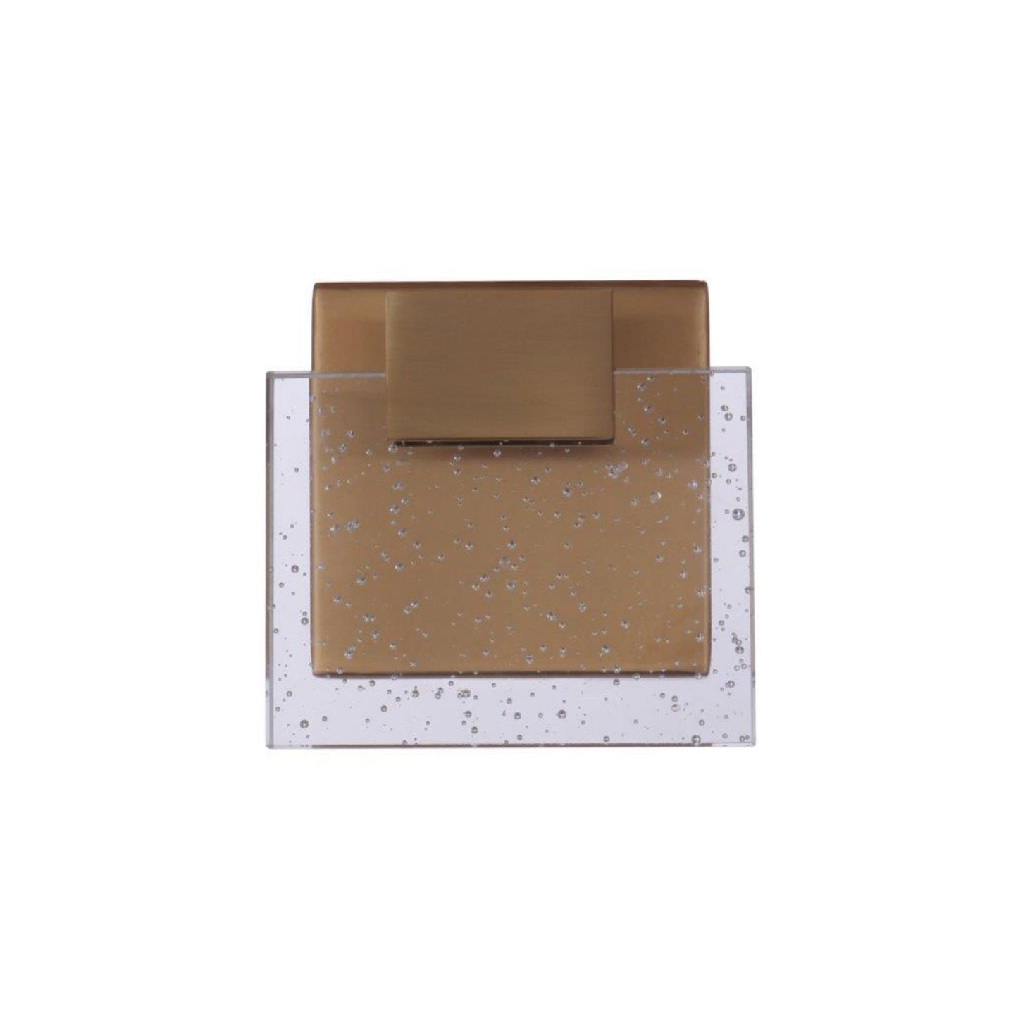 Craftmade Alamere 5" 1-Light Satin Brass LED Wall Sconce With Clear Seeded Glass Shade