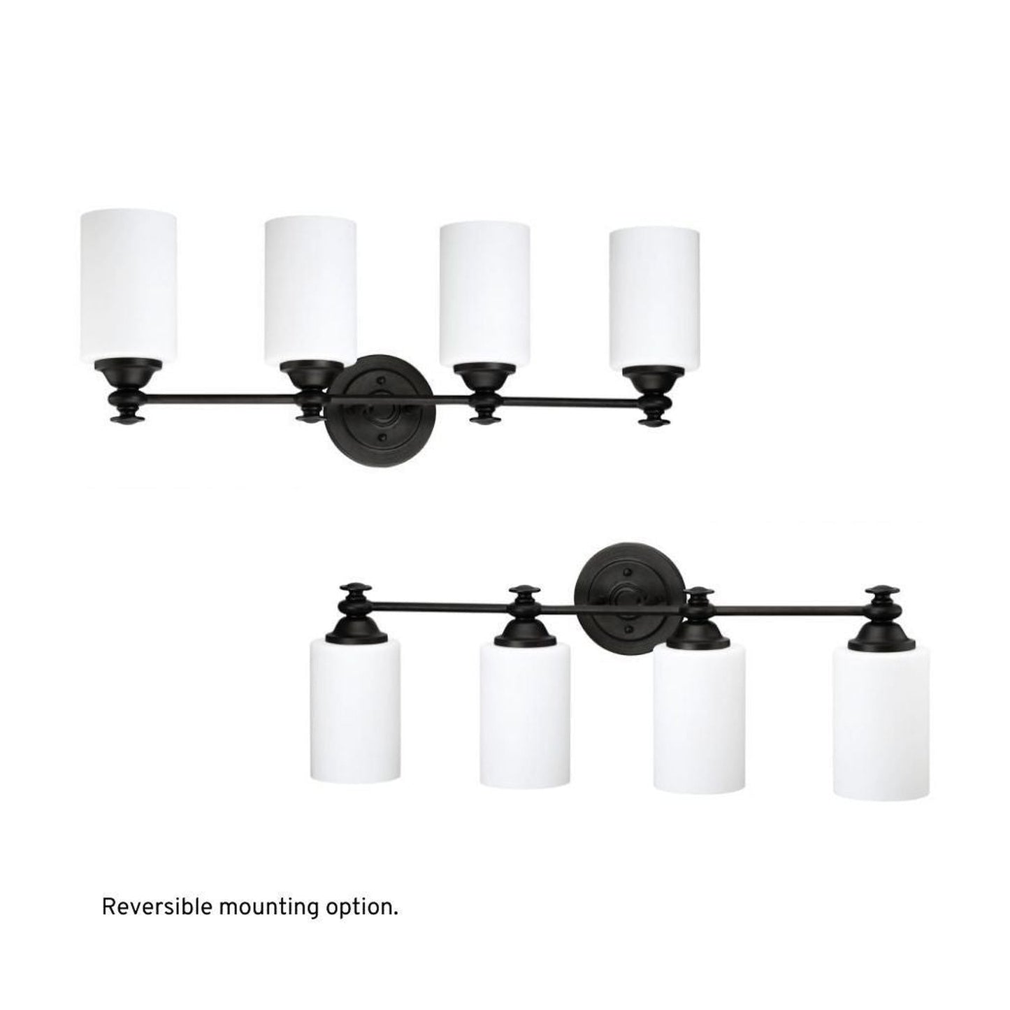 Craftmade Dardyn 22" 3-Light Espresso Vanity Light With White Frosted Glass Shades
