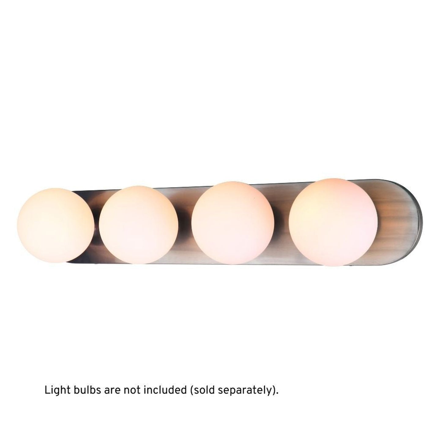 Craftmade Dotti 32" 4-Light Brushed Polished Nickel Vanity Light With White Opal Glass Shades