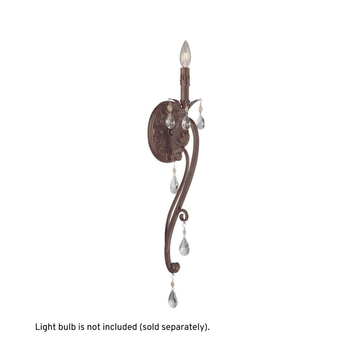 Craftmade Englewood 5" x 26" 1-Light FrencRoast Candle-Style Wall Sconce