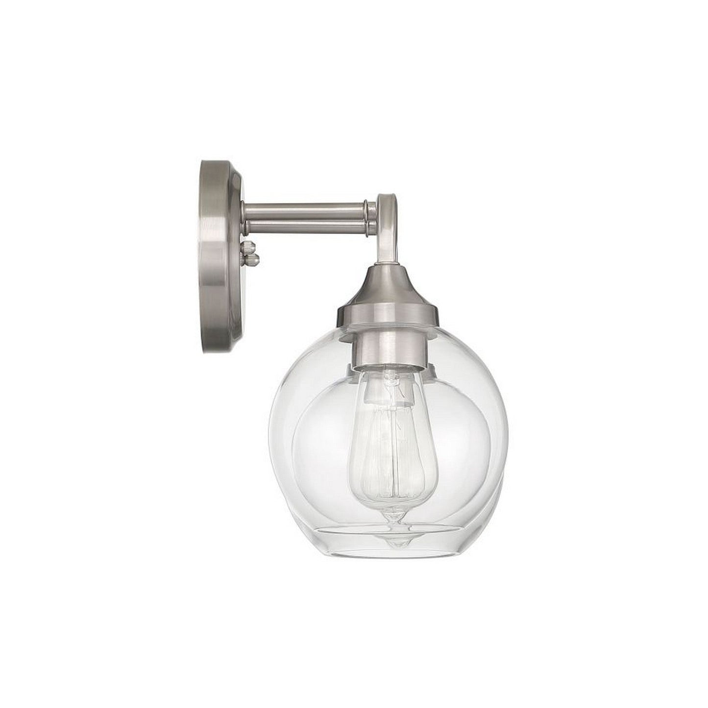 Craftmade Glenda 15" 2-Light Brushed Polished Nickel Vanity Light With Clear Glass Shades