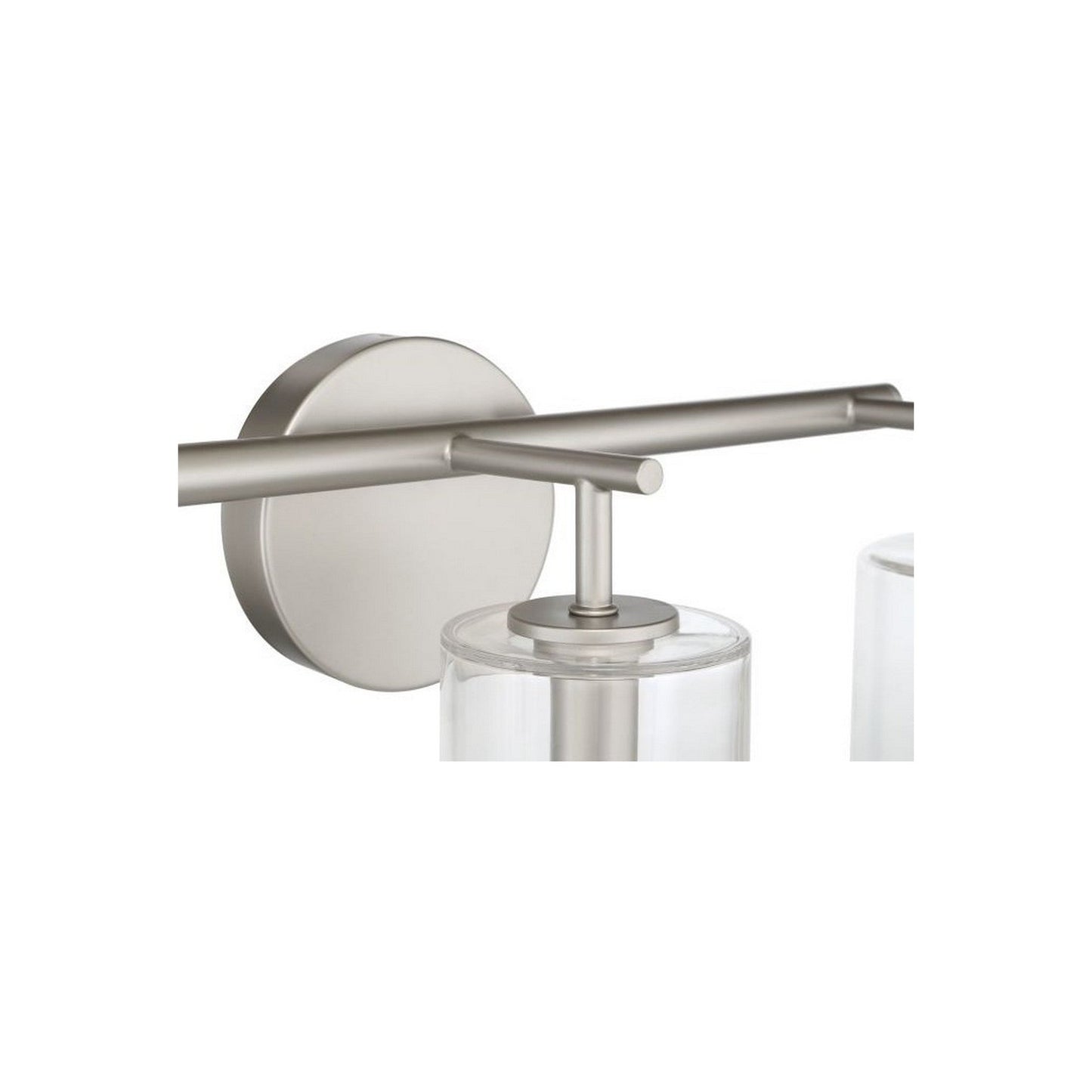 Craftmade Hailie 20" 3-Light Satin Nickel Vanity Light With Clear Glass Cylinder Shades