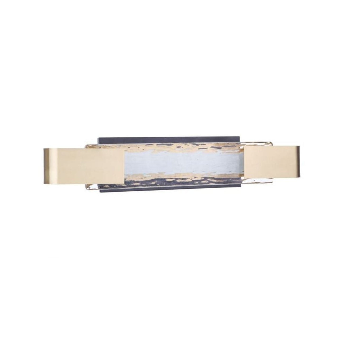 Craftmade Harmony 24" 1-Light Satin Brass LED Vanity Light With Clear Artisan Glass Shade