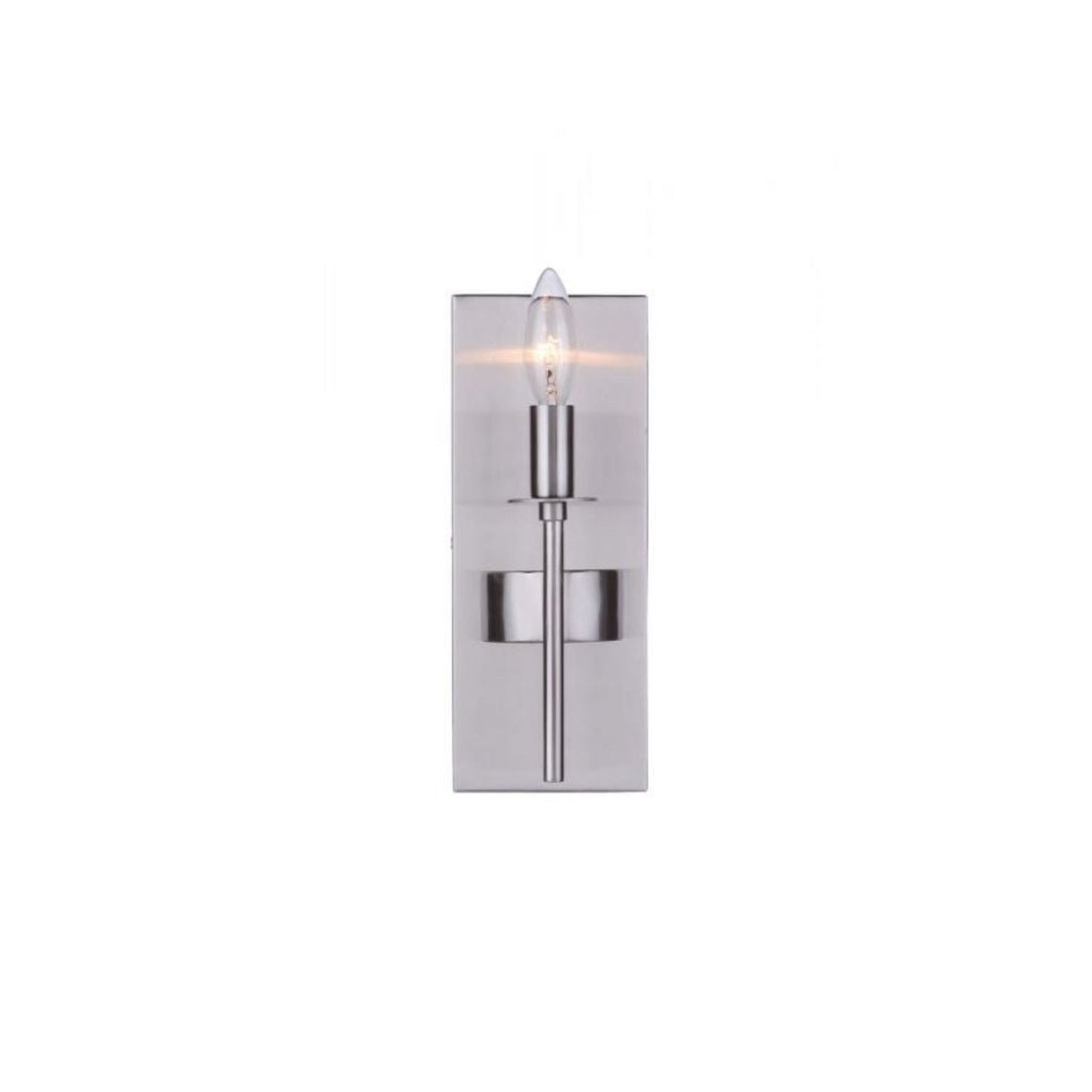 Craftmade Larrson 5" x 11" 1-Light Brushed Polished Nickel Candle-Style Wall Sconce