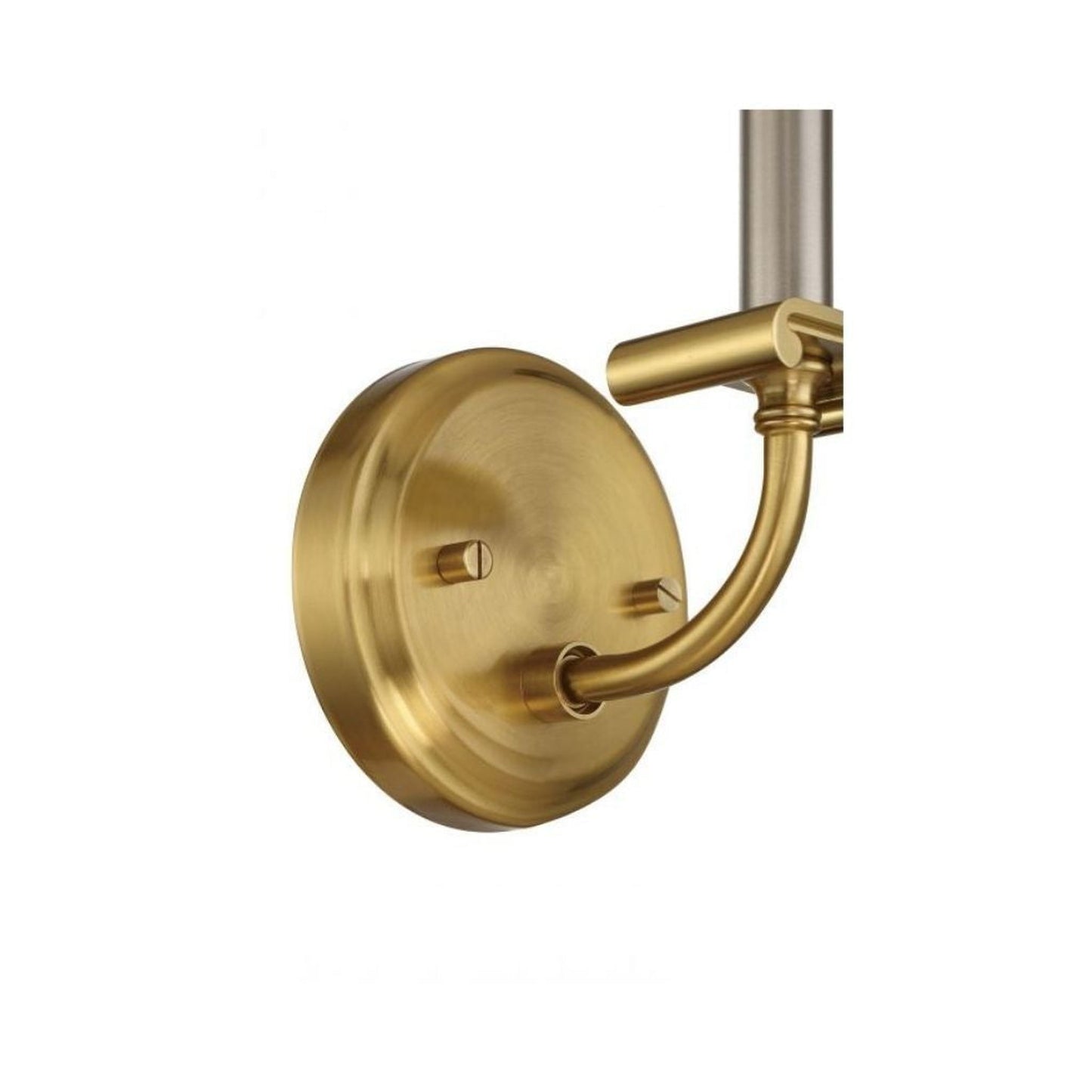 Craftmade Stanza 5" x 8" 1-Light Brushed Polished Nickel and Satin Brass Candle-style Wall Sconce