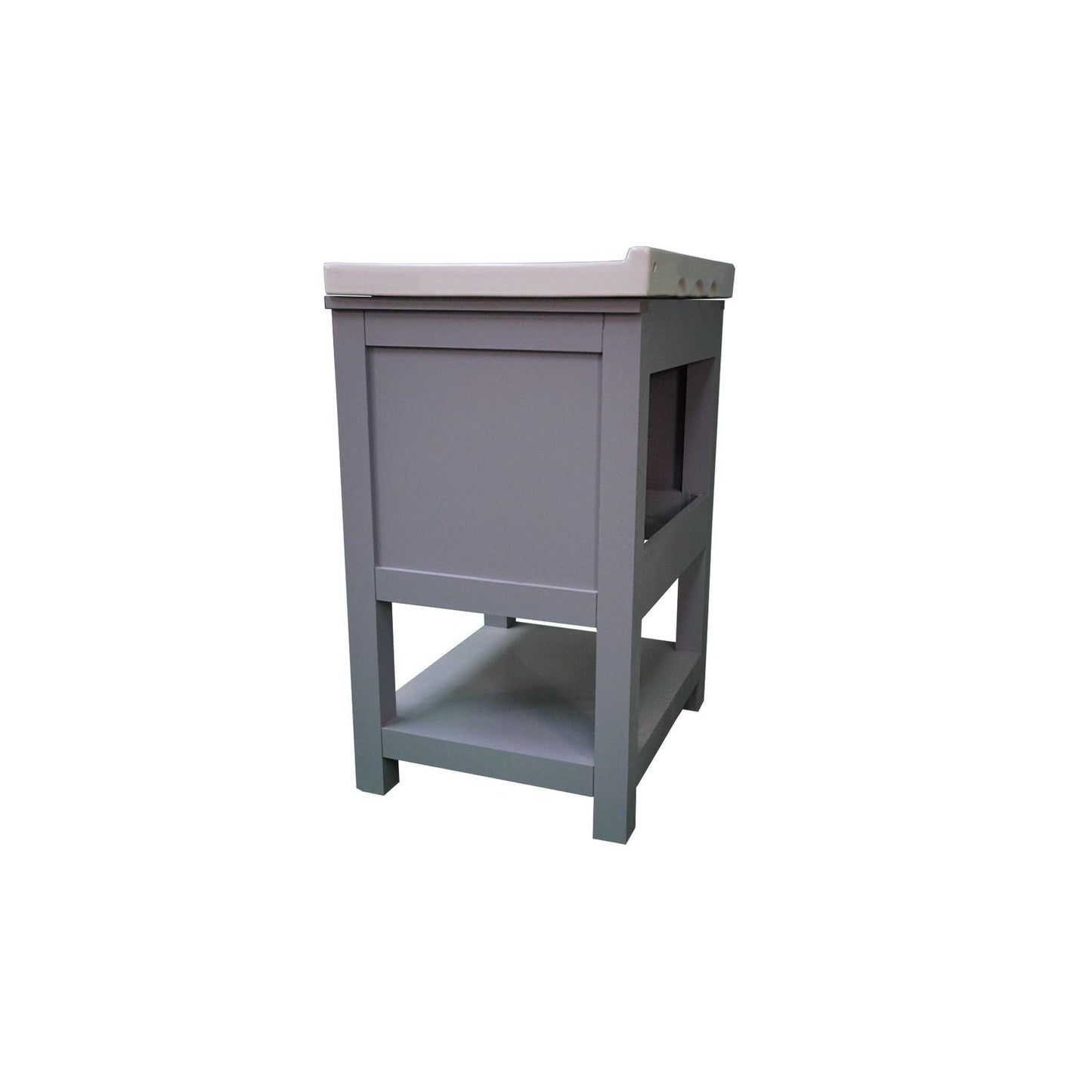 Dreamwerks Sienna Gray Vanity with Ceramic Vanity Top