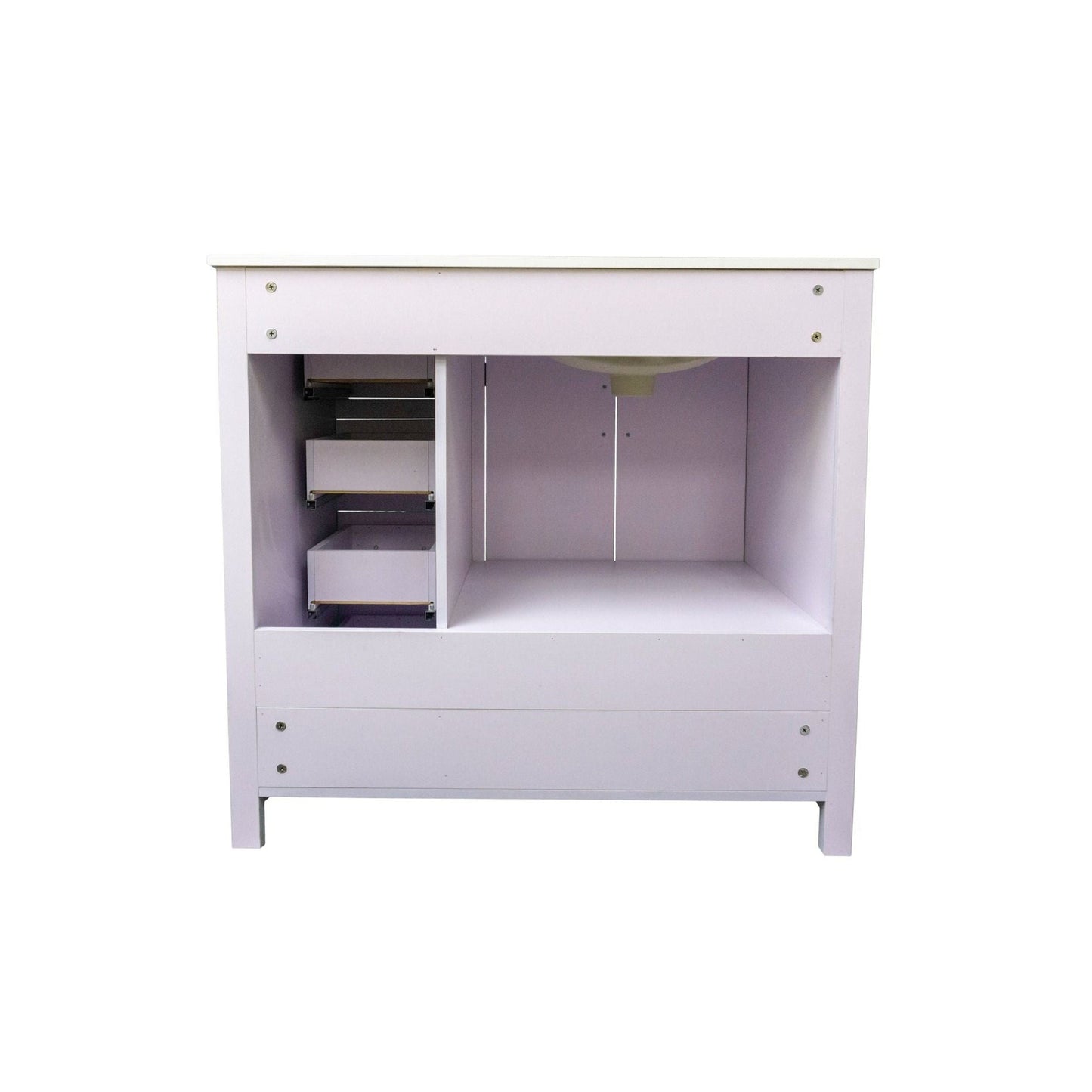 Dreamwerks White Lilac Vanity with Cultured Marble Vanity Top