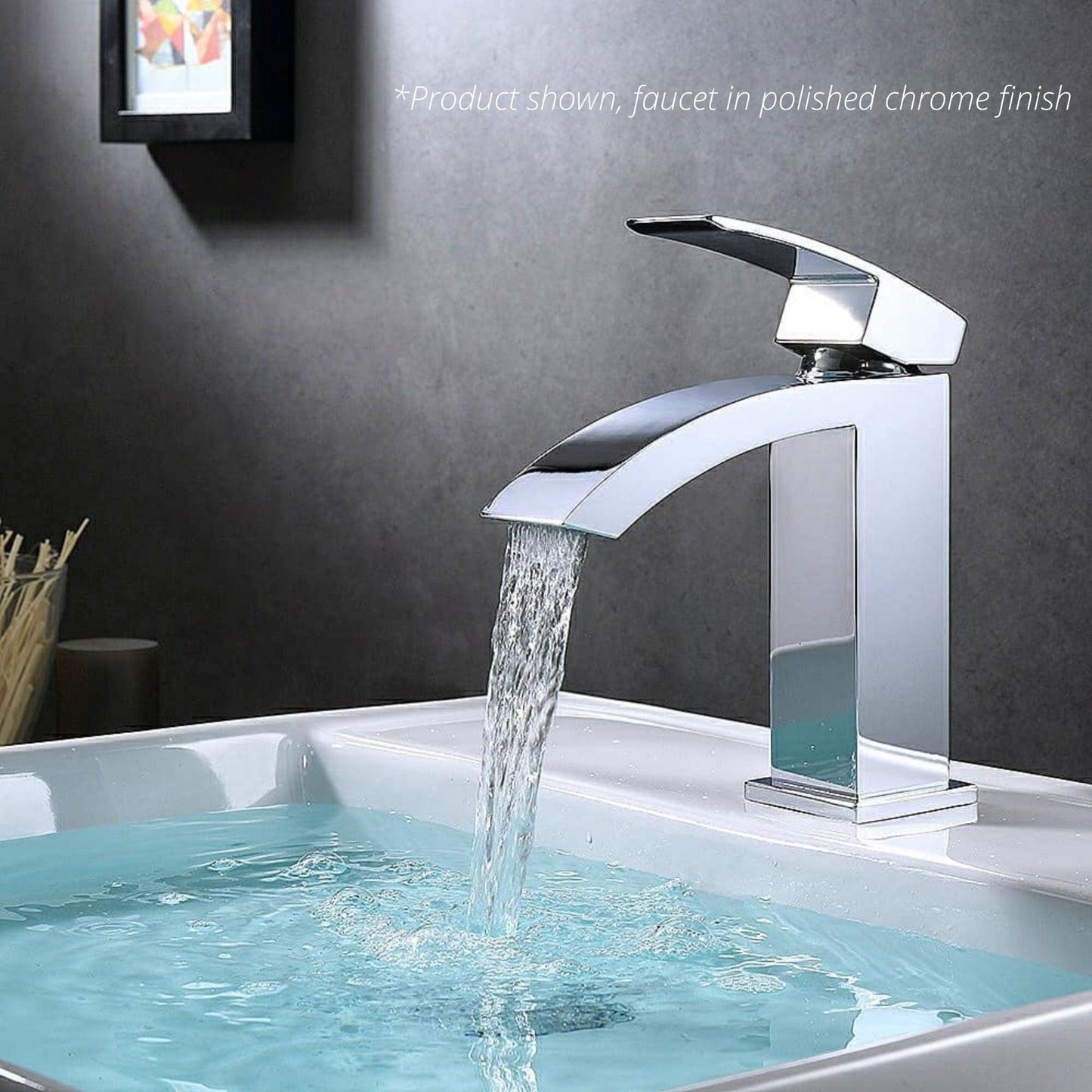 Duko FC319001 Single Handle Faucet in Matte Black