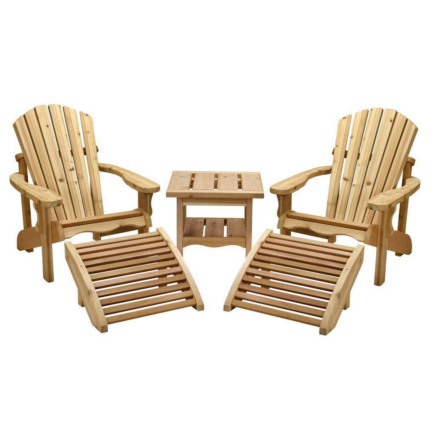 Dundalk LeisureCraft Canadian Timber Adirondack Couples Seating Set