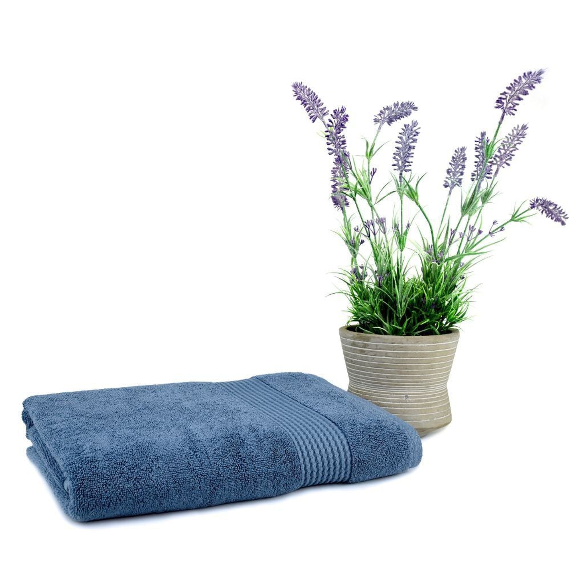 Lavender Luxury Bath Towels Set, Turkish Cotton Hotel Large Bath