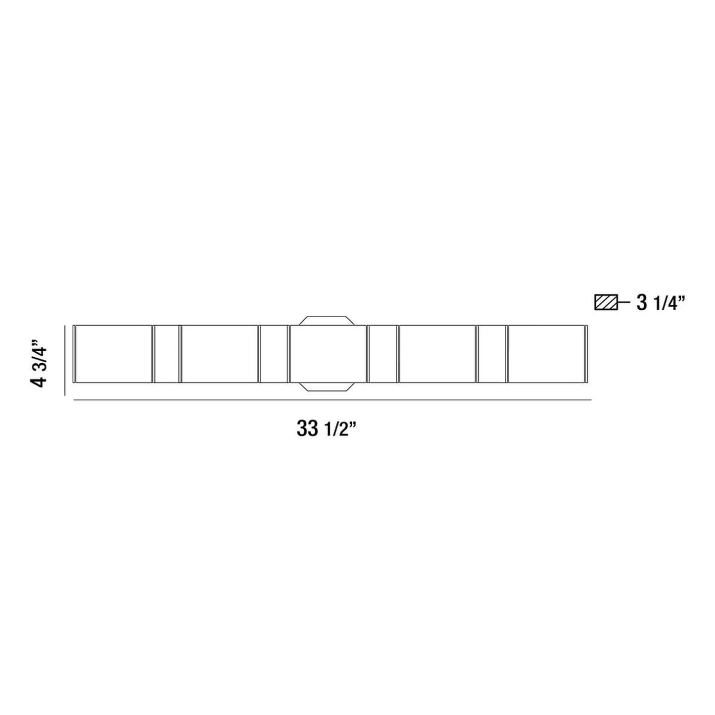 Eurofase Lighting Dakota 34" 5-light Dimmable Integrated LED Satin Nickel Bath Bar With White Glass Shades