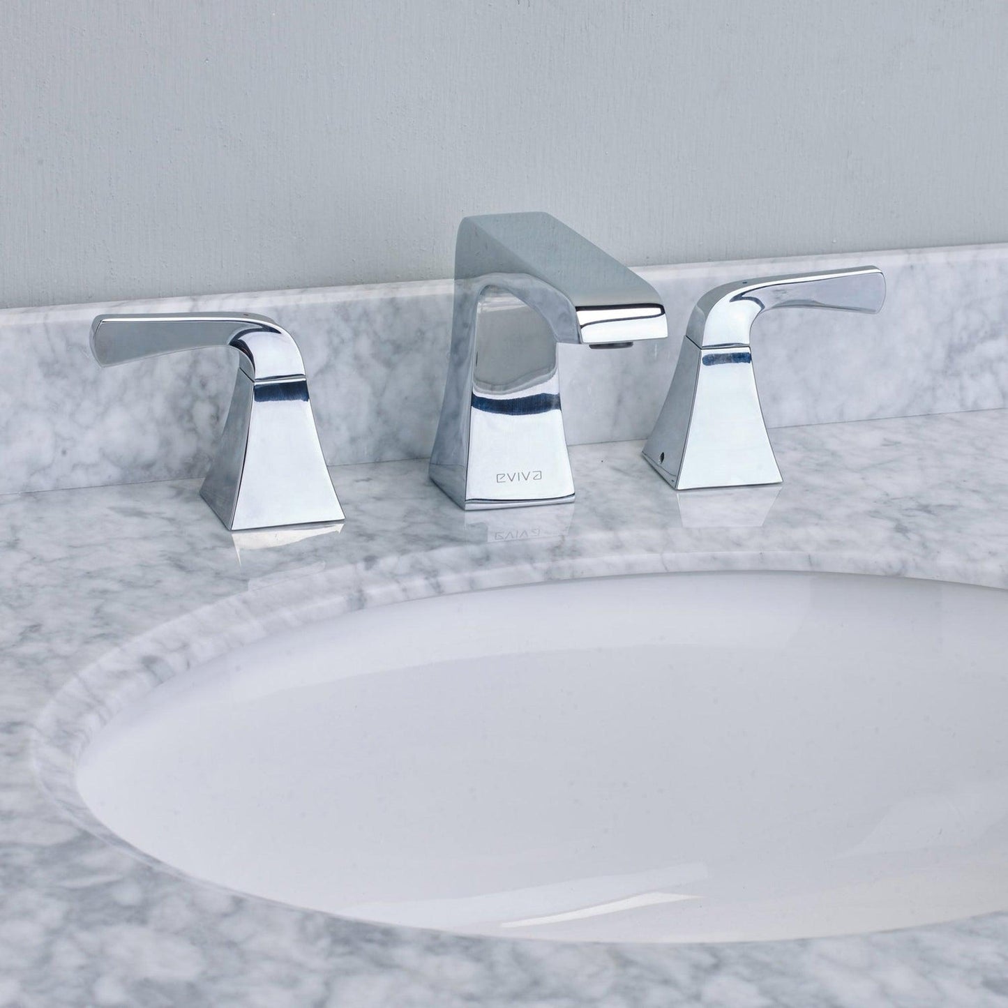 Eviva Butterfly Chrome Widespread Bathroom Faucet