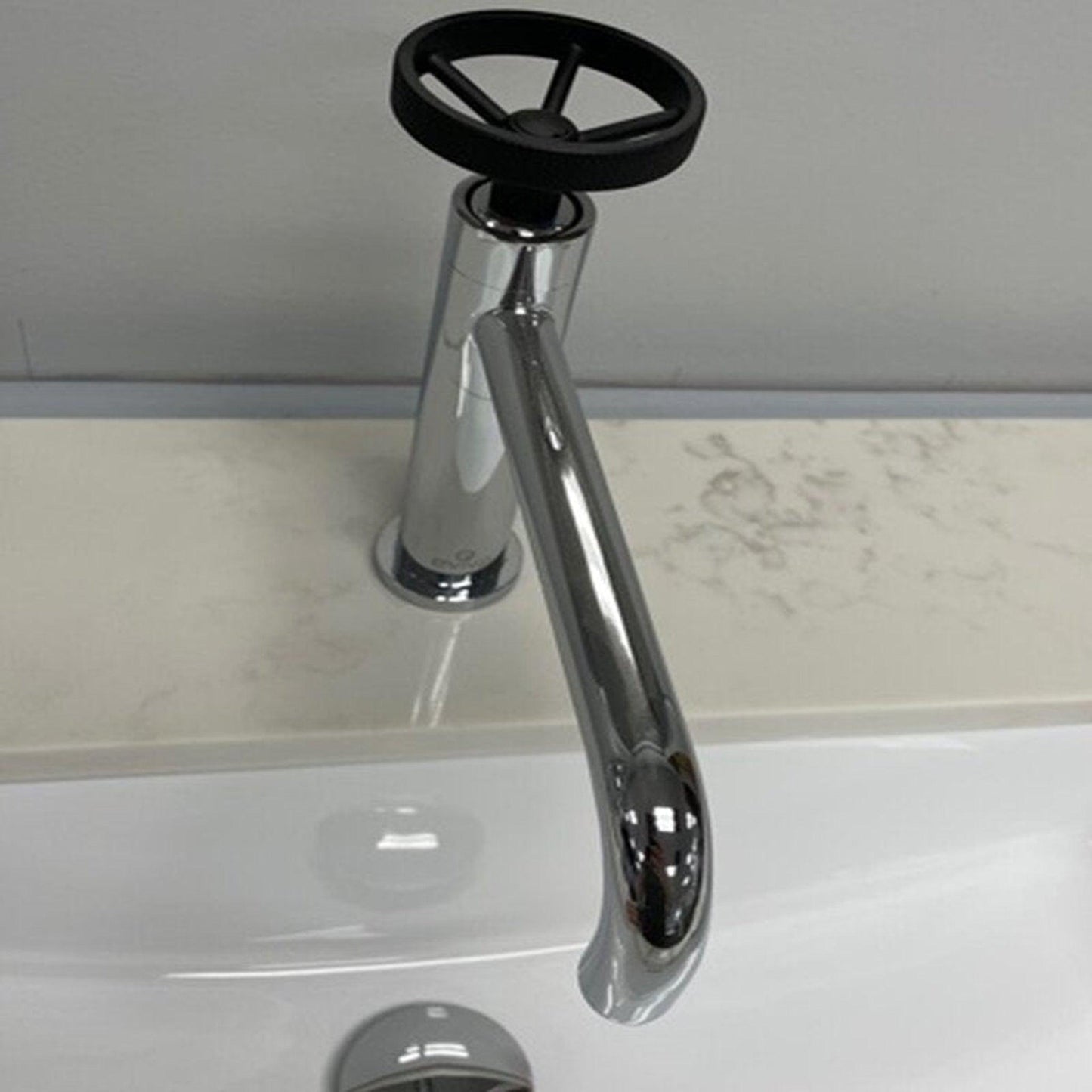 Eviva Enza Chrome Single Handle Bathroom Sink Faucet