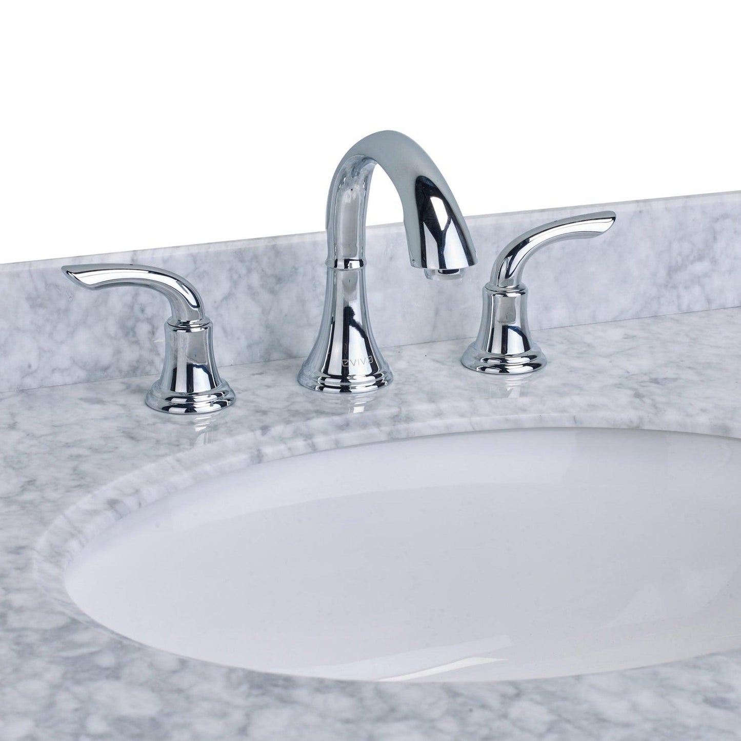Eviva Friendy Chrome Widespread 2 Handled Bathroom Sink Faucet