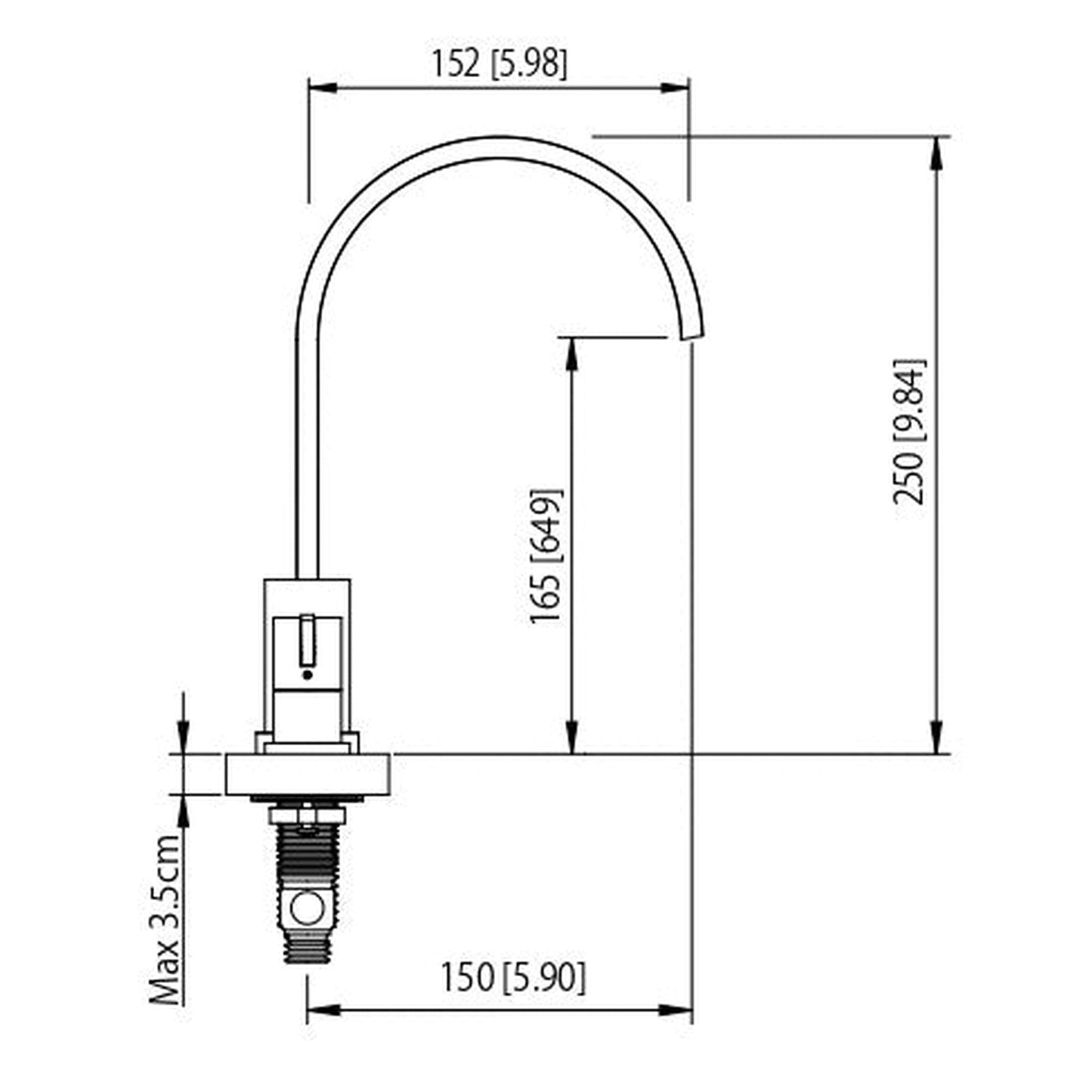 Flusso Faucets Serie 145 10" Three-Hole Chrome Solid Brass Deck-Mounted Widespread Bathroom Sink Faucet With Drain
