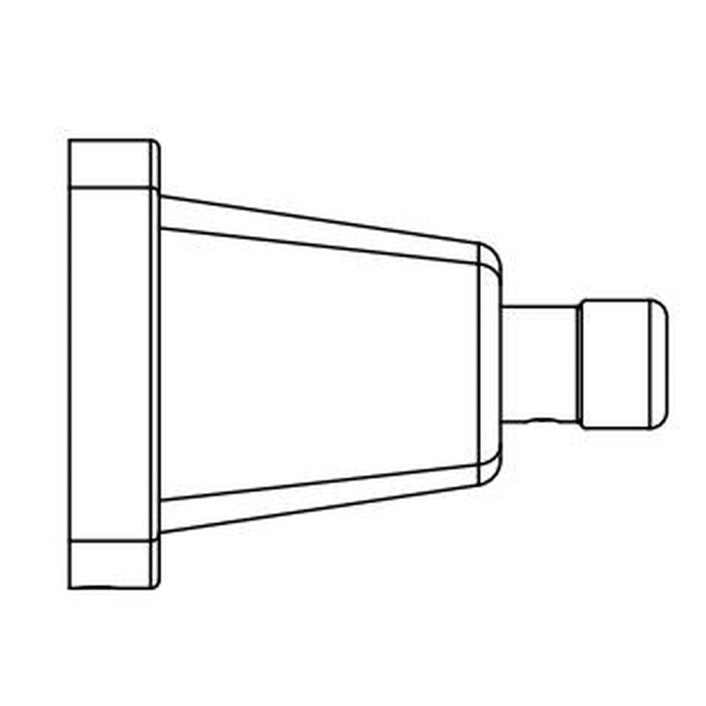 Flusso Faucets Serie 240 6" Chrome Solid Brass Wall-Mounted Toilet Paper Holder