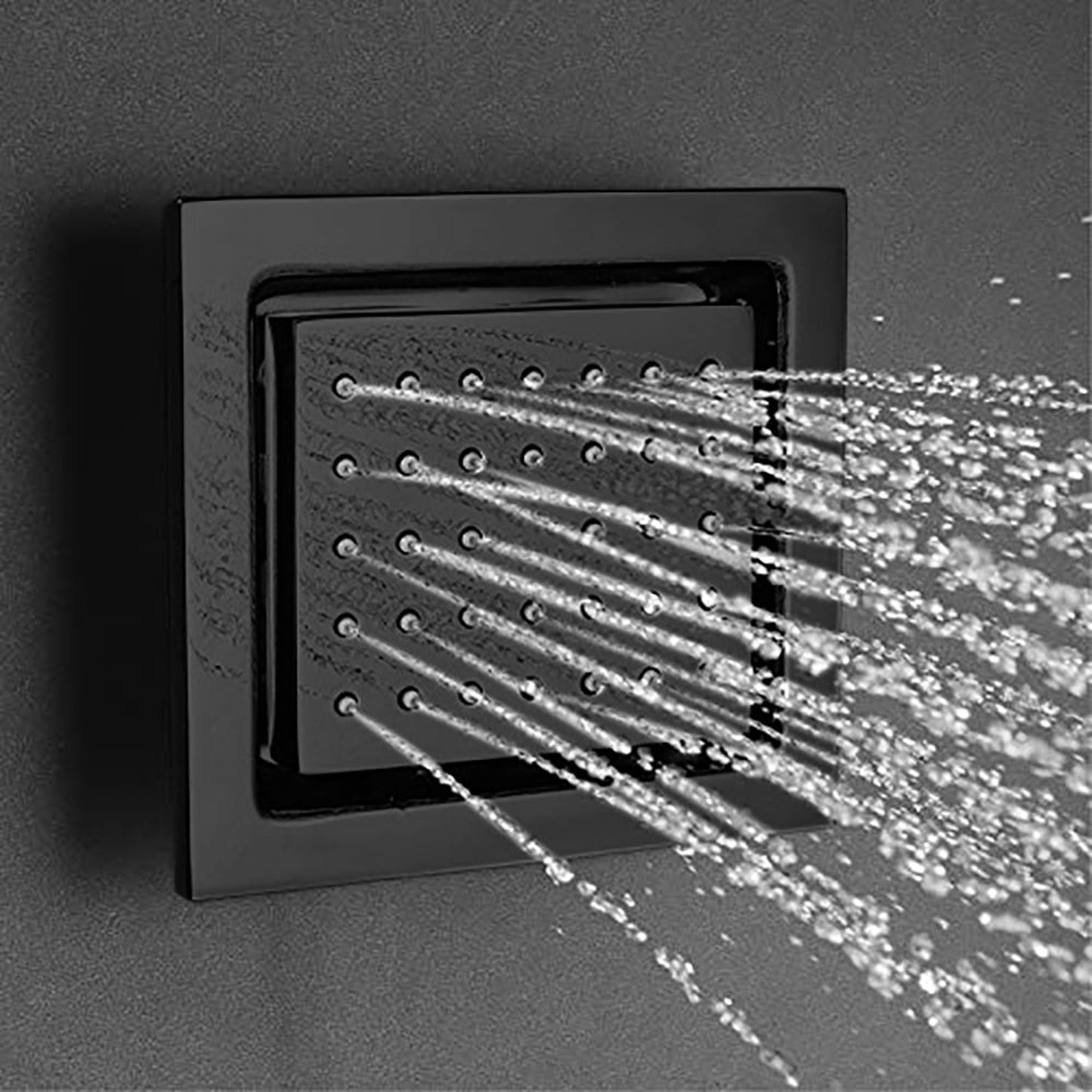 Fontana Black Smart LED 5-Multi Function Shower System With 6-Body Jet Spray & Hand Shower