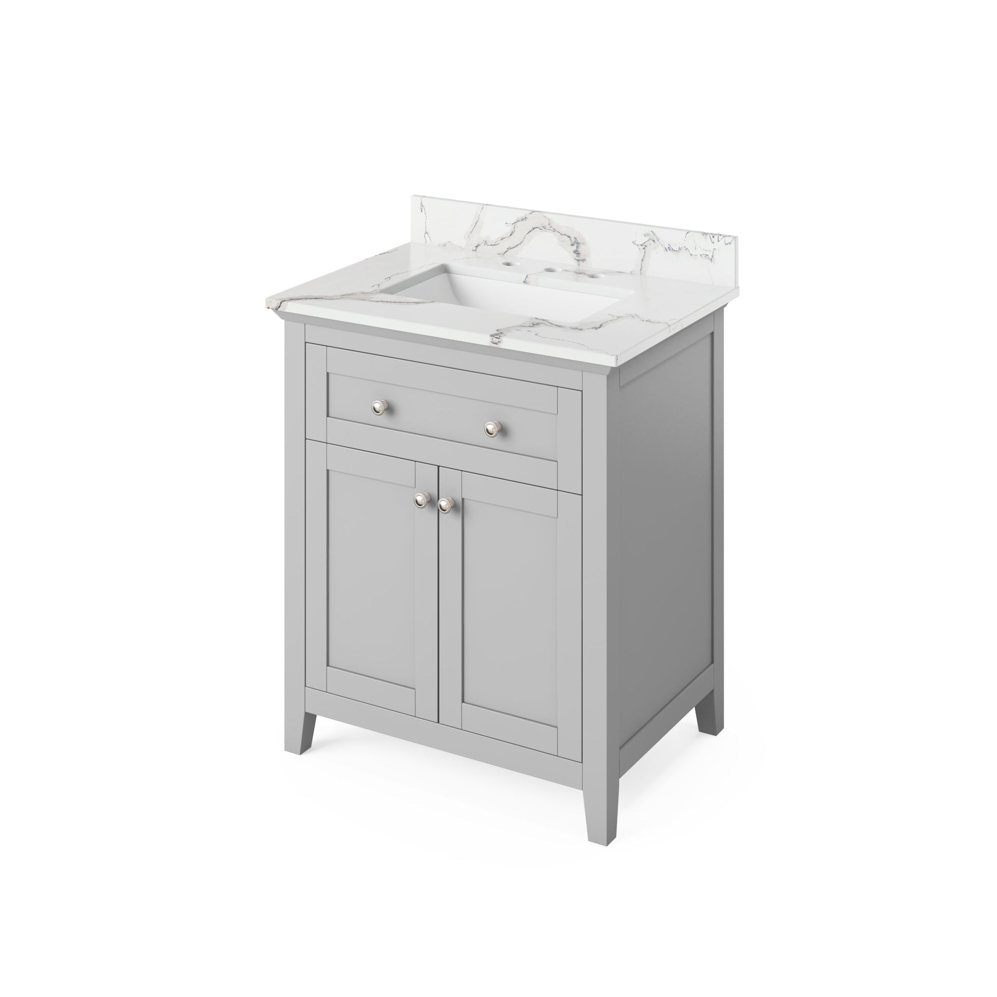 Hardware Resources Jeffrey Alexander Chatham Vanities 30" Gray Freesta