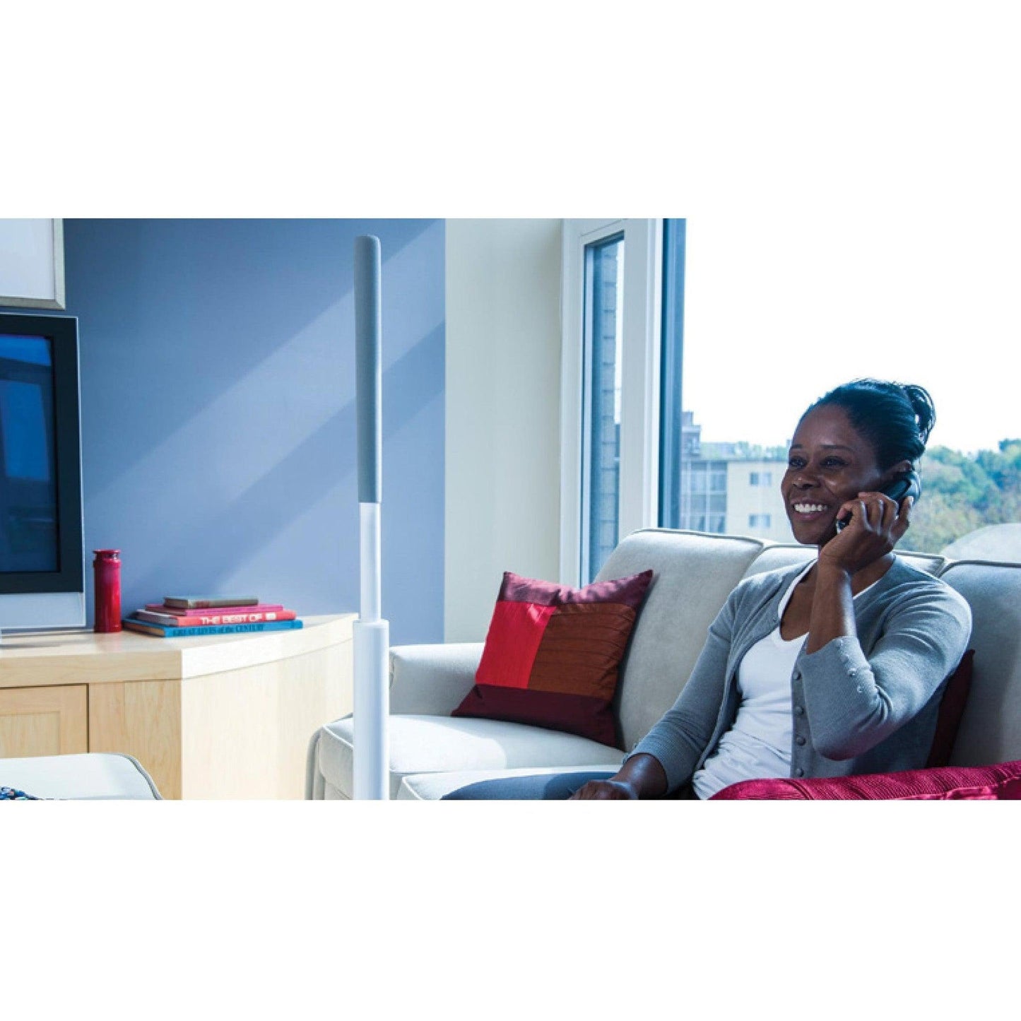 HealthCraft Advantage Pole White Floor Mounted Standard Bariatric Grab Bar