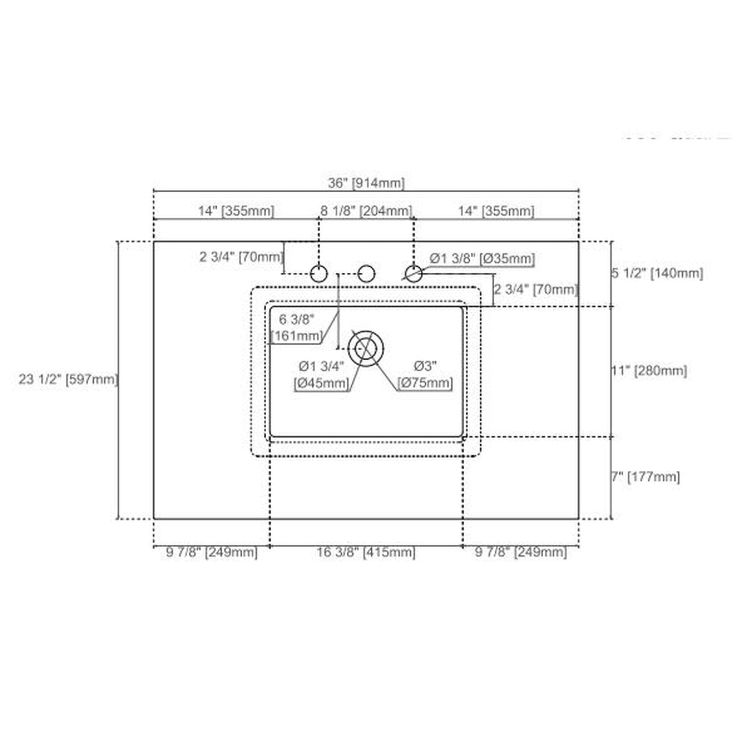 James Martin Brittany 36” Single Victory Blue Vanity With 1” Eternal Jasmine Pearl Quartz Top and Ceramic Sink