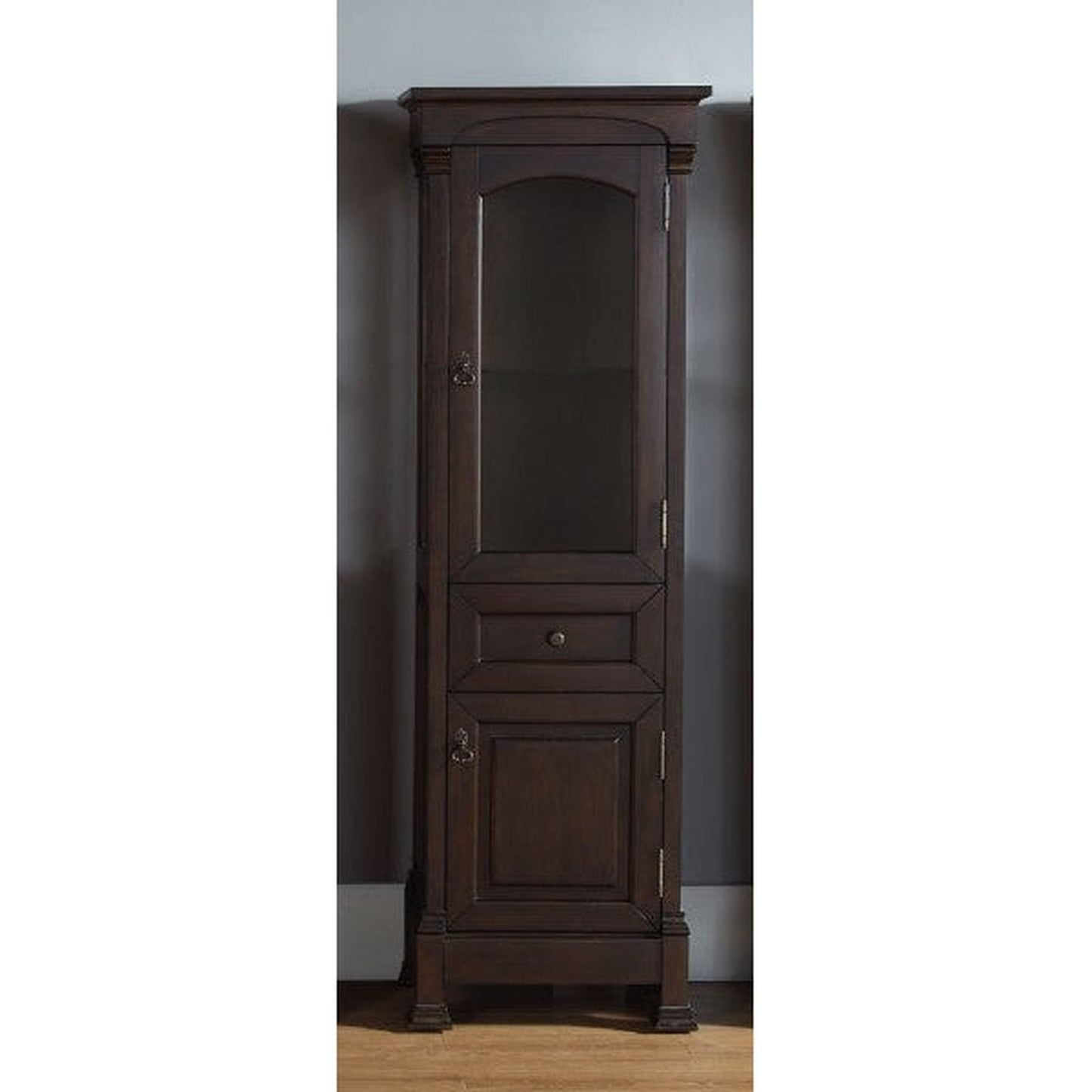 James Martin Brookfield 21" Burnished Mahogany Linen Cabinet