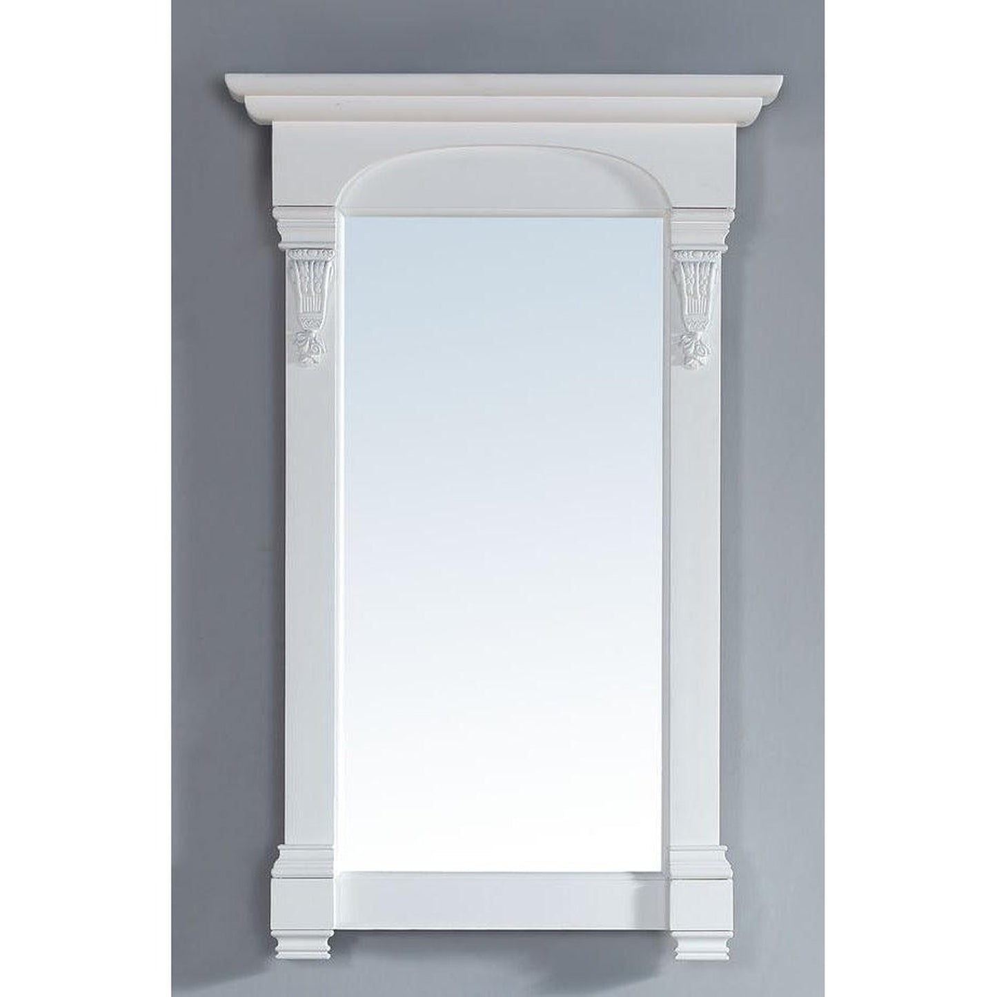 James Martin Brookfield 26" x 41" Bright White Rectangular Mirror