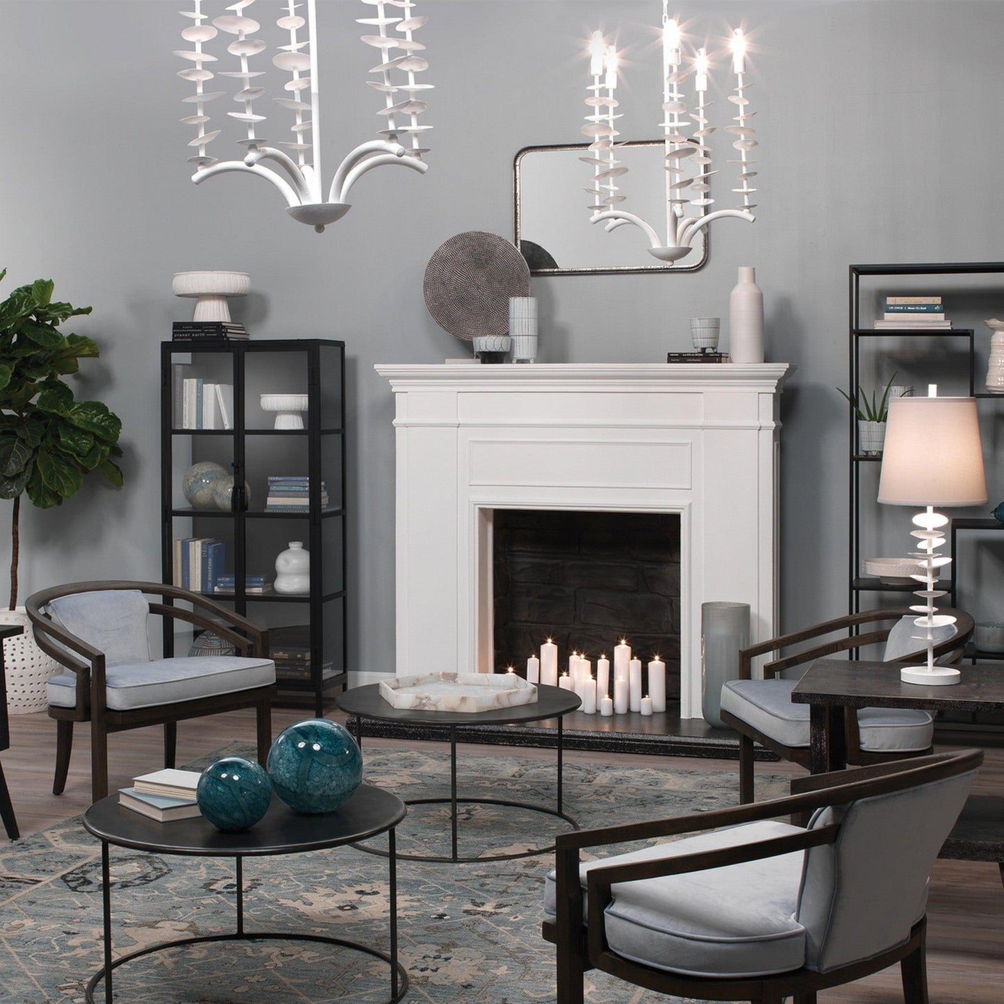 Jamie Young Principle 24" x 36" Rectangular Vanity Mirror With Silver Leaf Metal Frame