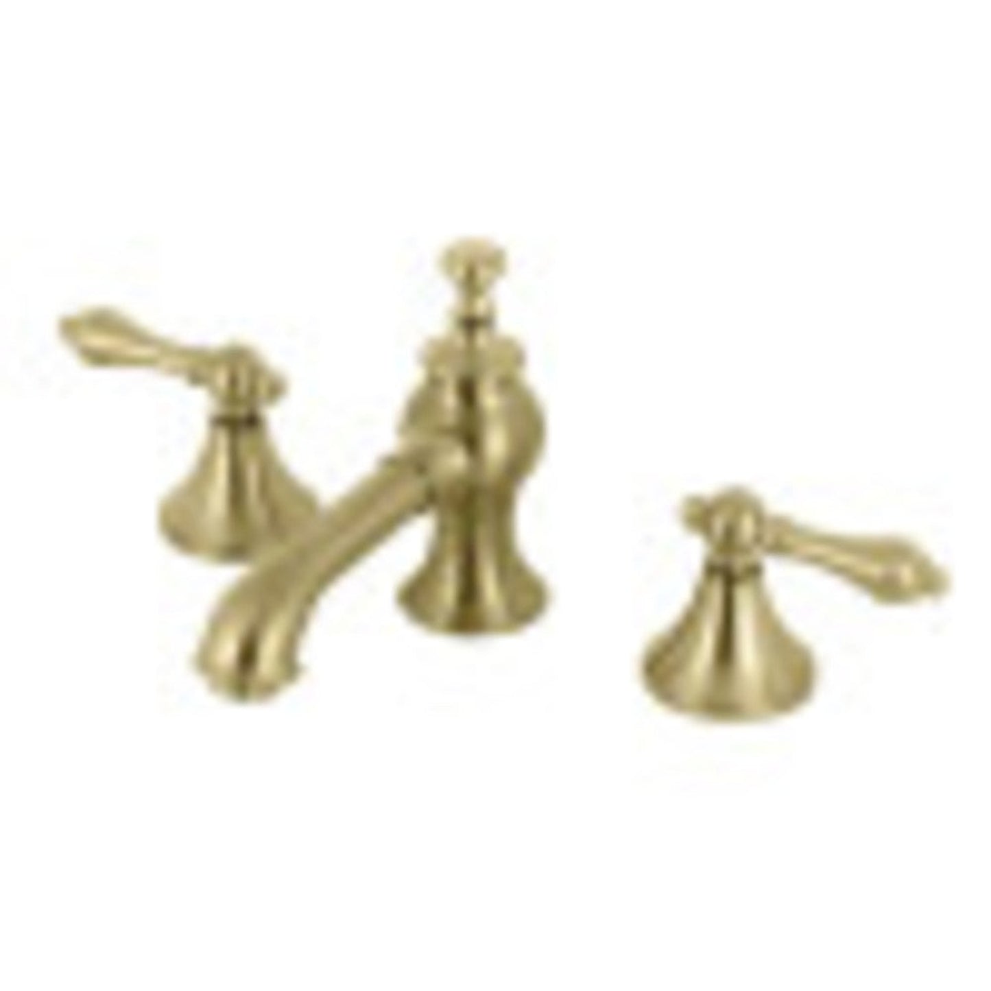 Kingston Brass KC7067AL Vintage 8 in. Widespread Bathroom Faucet, Brushed Brass