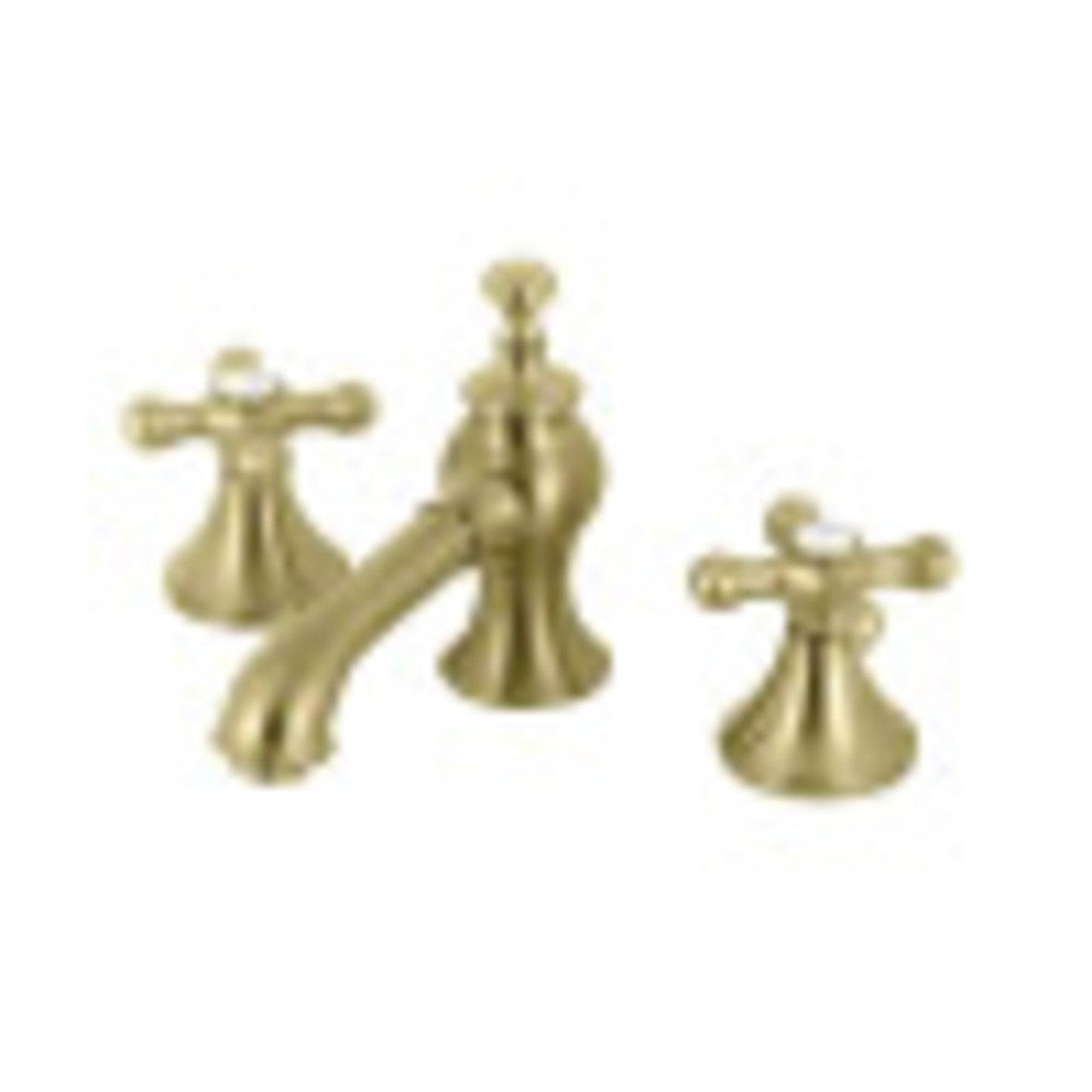 Kingston Brass KC7067AX Vintage 8 in. Widespread Bathroom Faucet, Brushed Brass