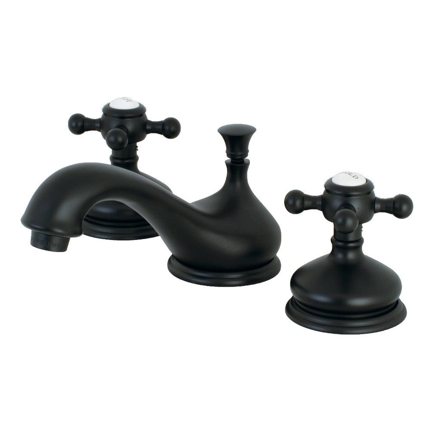Kingston Brass KS1160BX 8 in. Widespread Bathroom Faucet, Matte Black