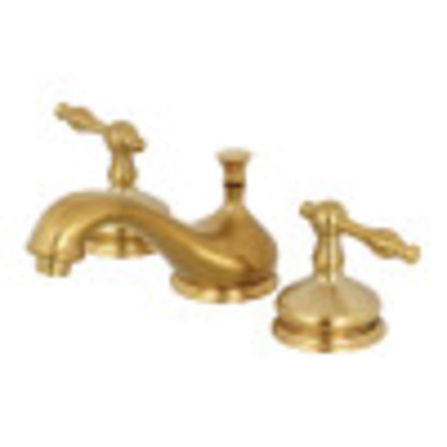 Kingston Brass KS1167NL 8 in. Widespread Bathroom Faucet, Brushed Brass