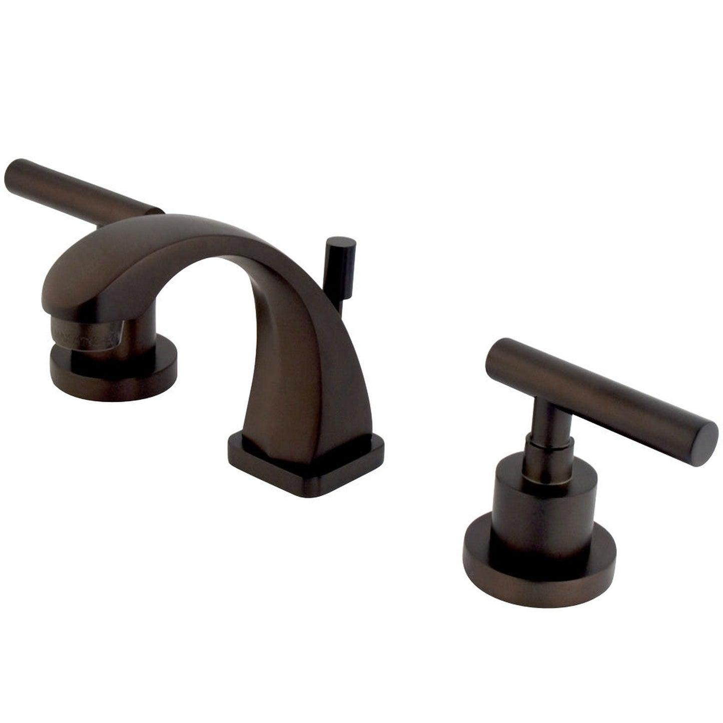 Kingston Brass KS4945CML Manhattan 8 in. Widespread Bathroom Faucet, Oil Rubbed Bronze