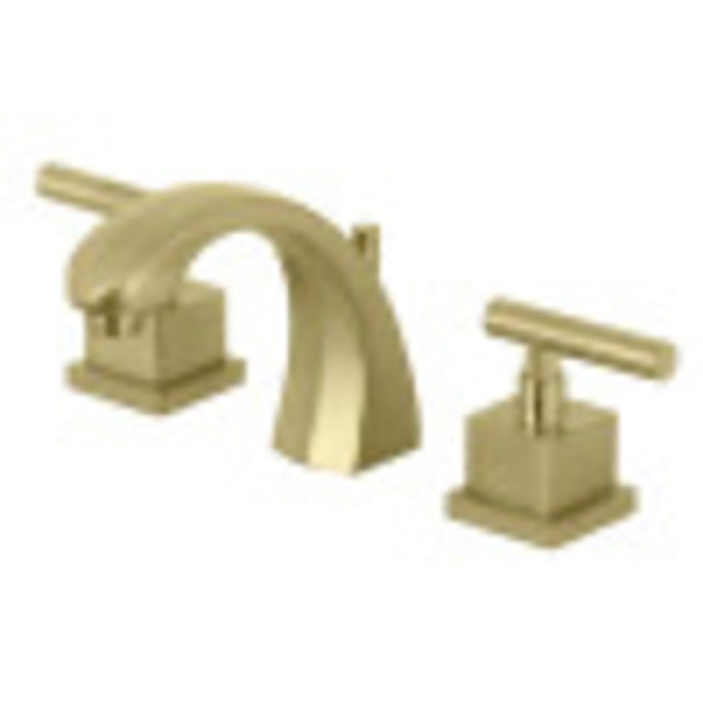 Kingston Brass KS4987CQL Claremont 8 in. Widespread Bathroom Faucet, Brushed Brass