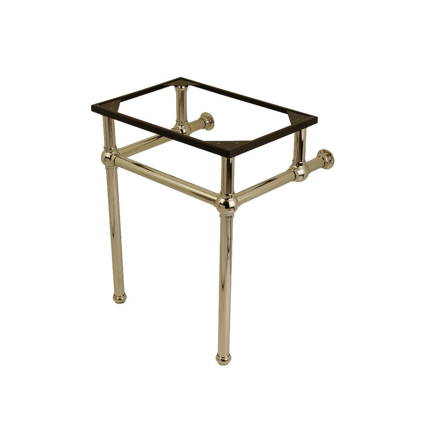 Kingston Brass VBH242030PN Templeton 24-Inch Brass Console Sink Legs, Polished Nickel