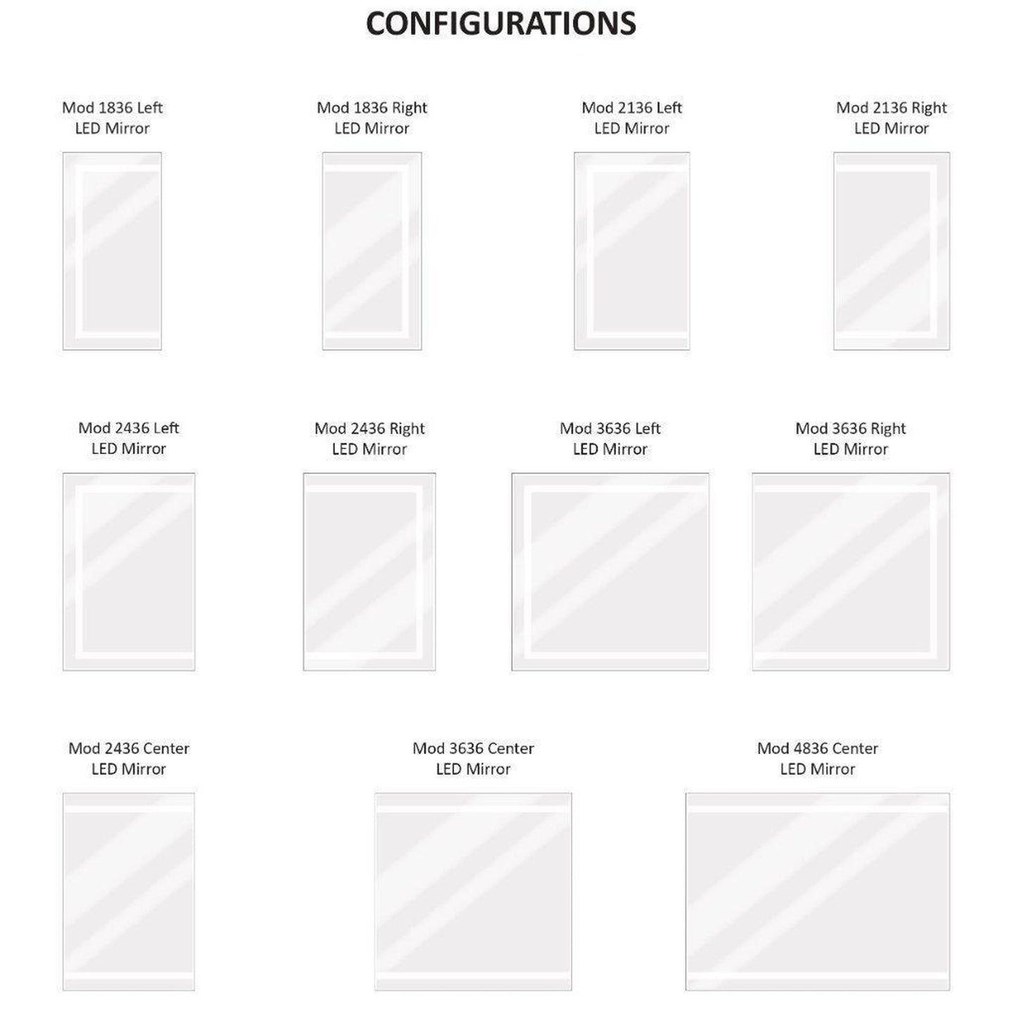 Krugg Reflections Mod 108" x 36" 5000K Long Modular Corner Wall-Mounted Silver-Backed LED Bathroom Vanity Mirror With Built-in Defogger and Dimmer