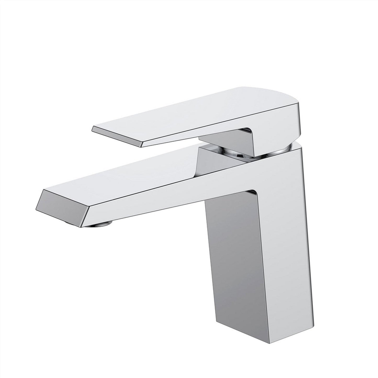 KubeBath Aqua Chiaro 6" Single Hole Polished Chrome Bathroom Faucet