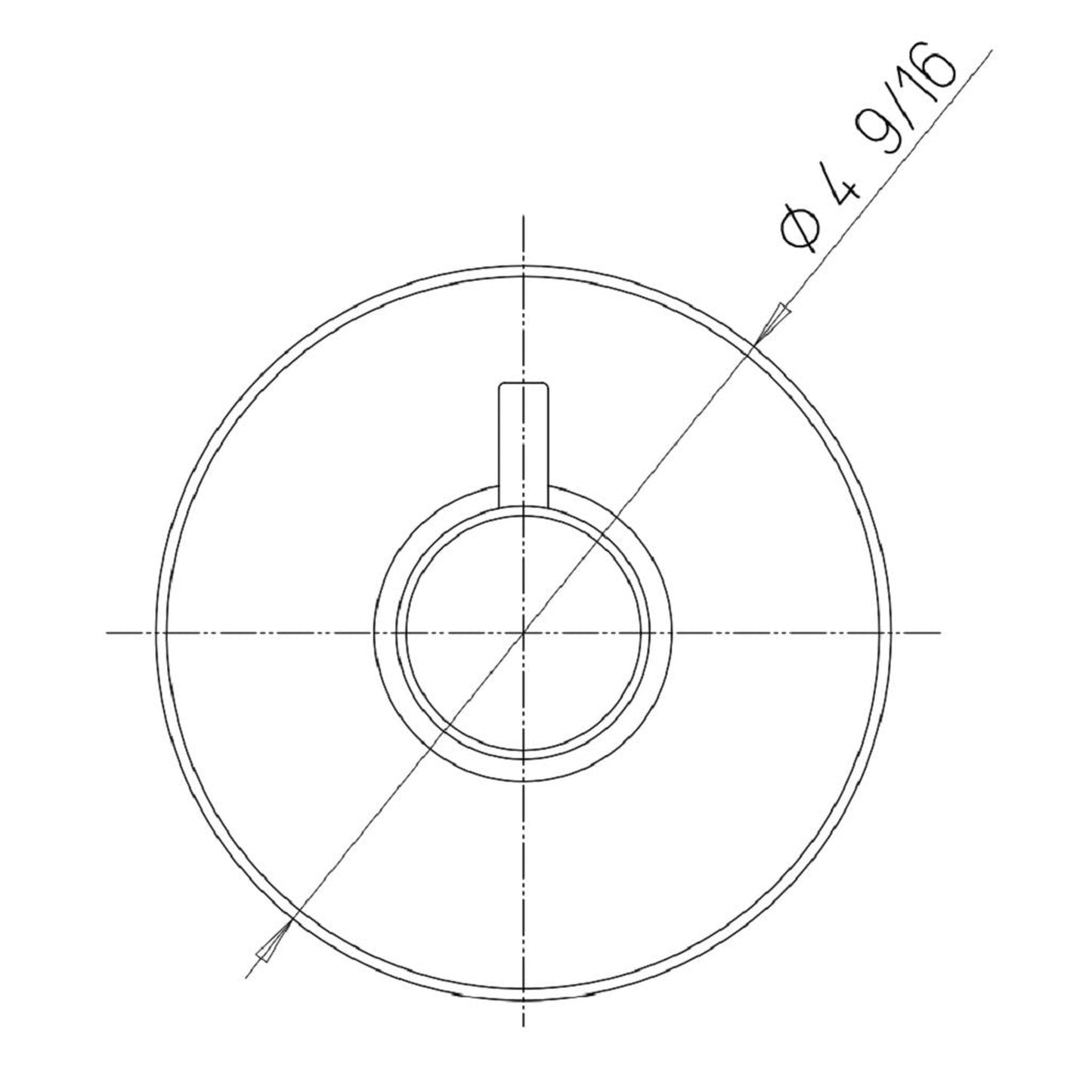 LaToscana Elba Brushed Nickel Volume Control Trim