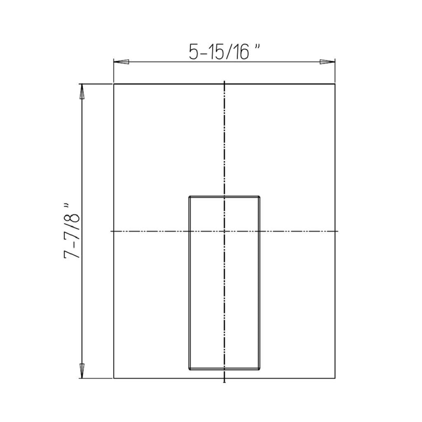 LaToscana Quadro Matt Black Pressure Balance Shower Set Trim