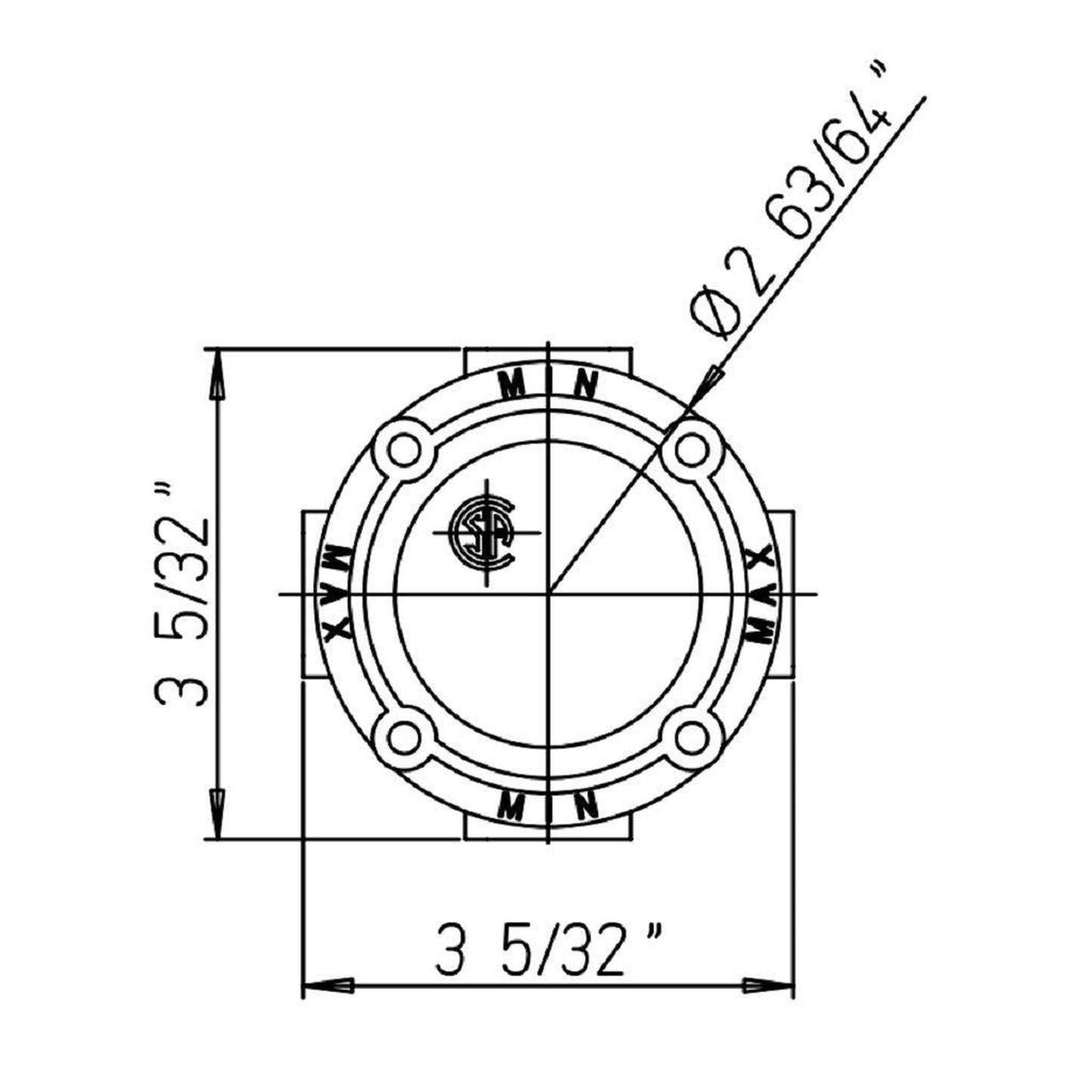 LaToscana Valve For All 425 Trim Pieces