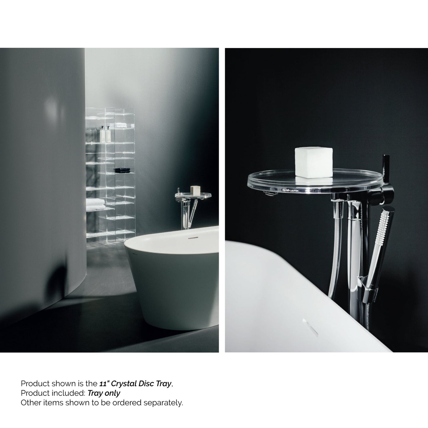 Laufen Kartell 11" Tangerine Orange Disc Tray for Bathtub Faucet Model H321331