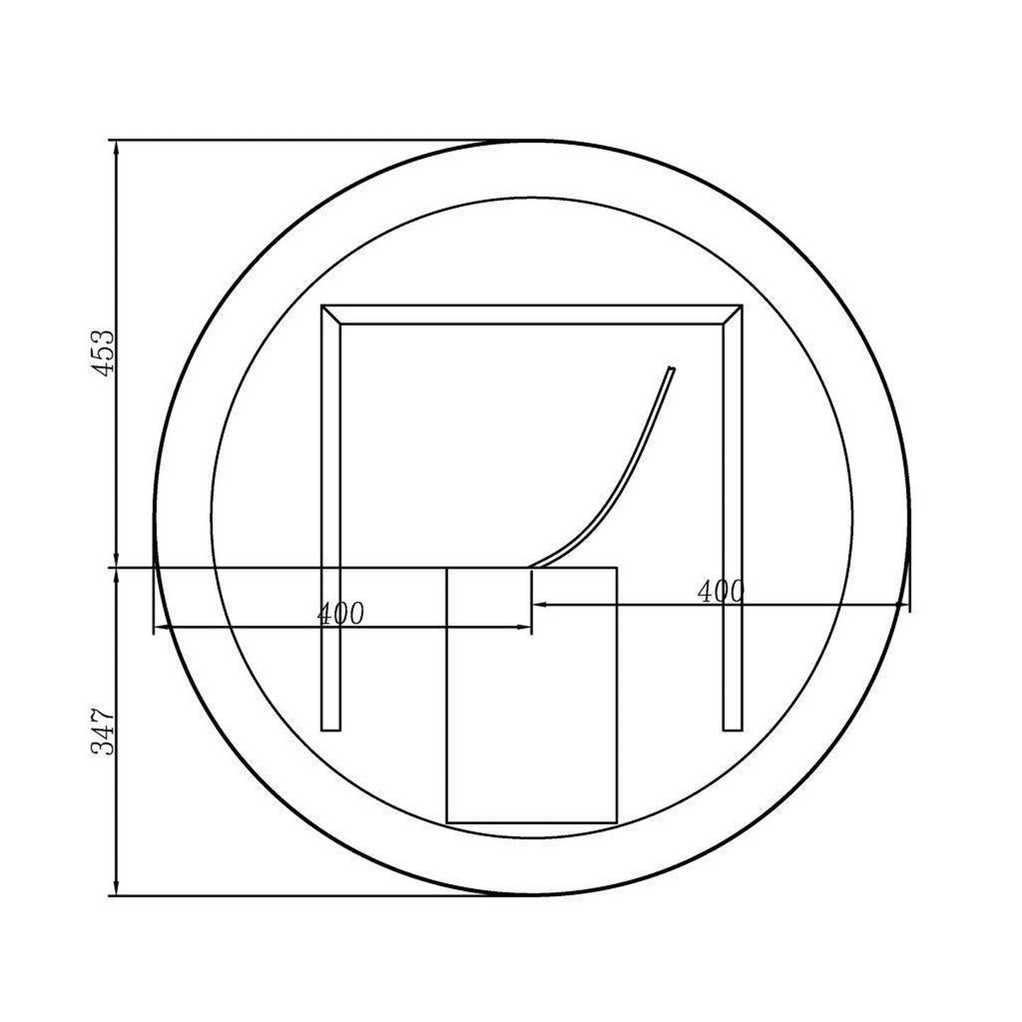 Lighted Impressions Carlton 32" Round Framed Wall-Mounted LED Mirror With Dimmable Touch Sensor