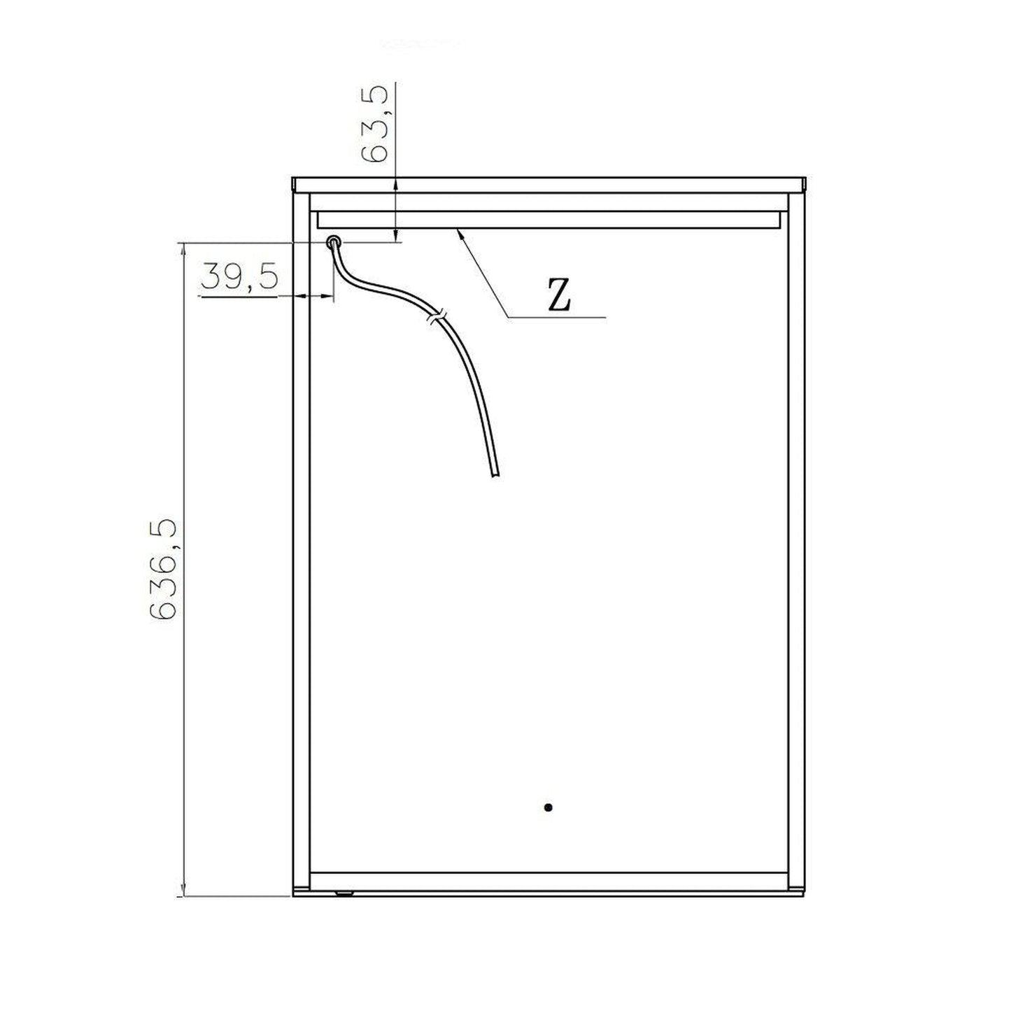 Lighted Impressions Paseo 20" x 28" Rectangular Framed Wall-Mounted LED Mirror Cabinet With IR Sensor & Glass Shelves