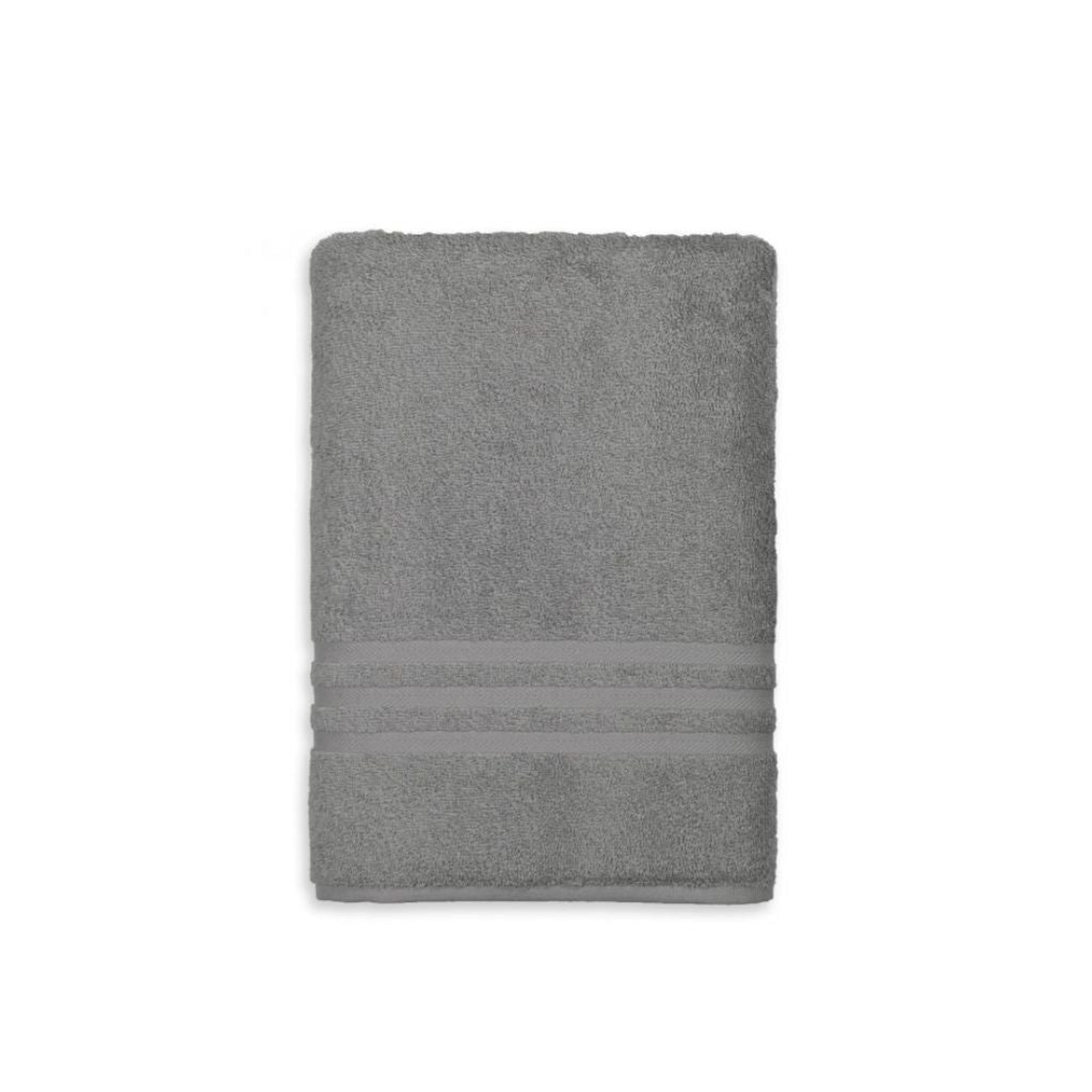 Linum Home Textiles Dark Grey Turkish Cotton Denzi Bath Sheet