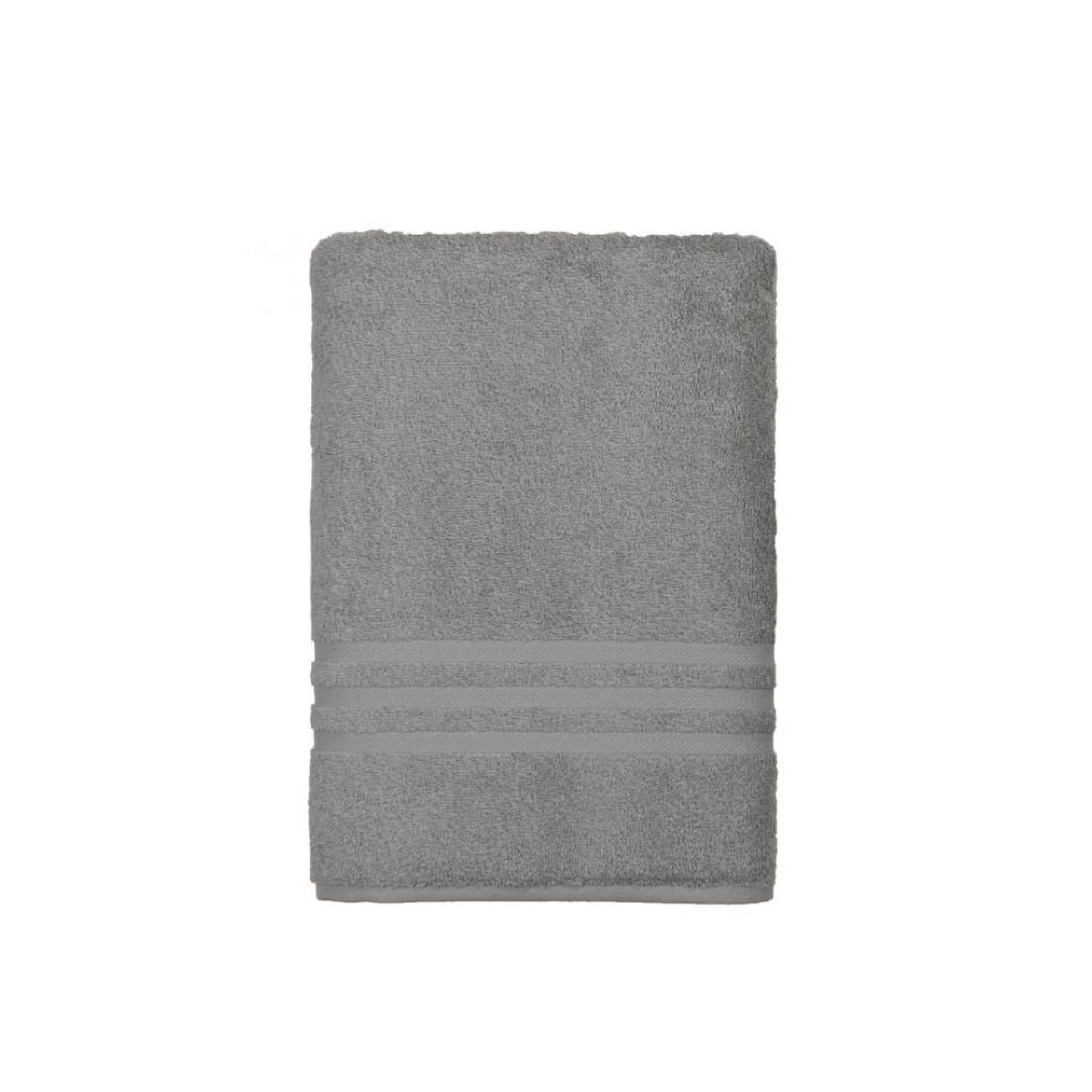 Linum Home Textiles Dark Grey Turkish Cotton Denzi Bath Sheet